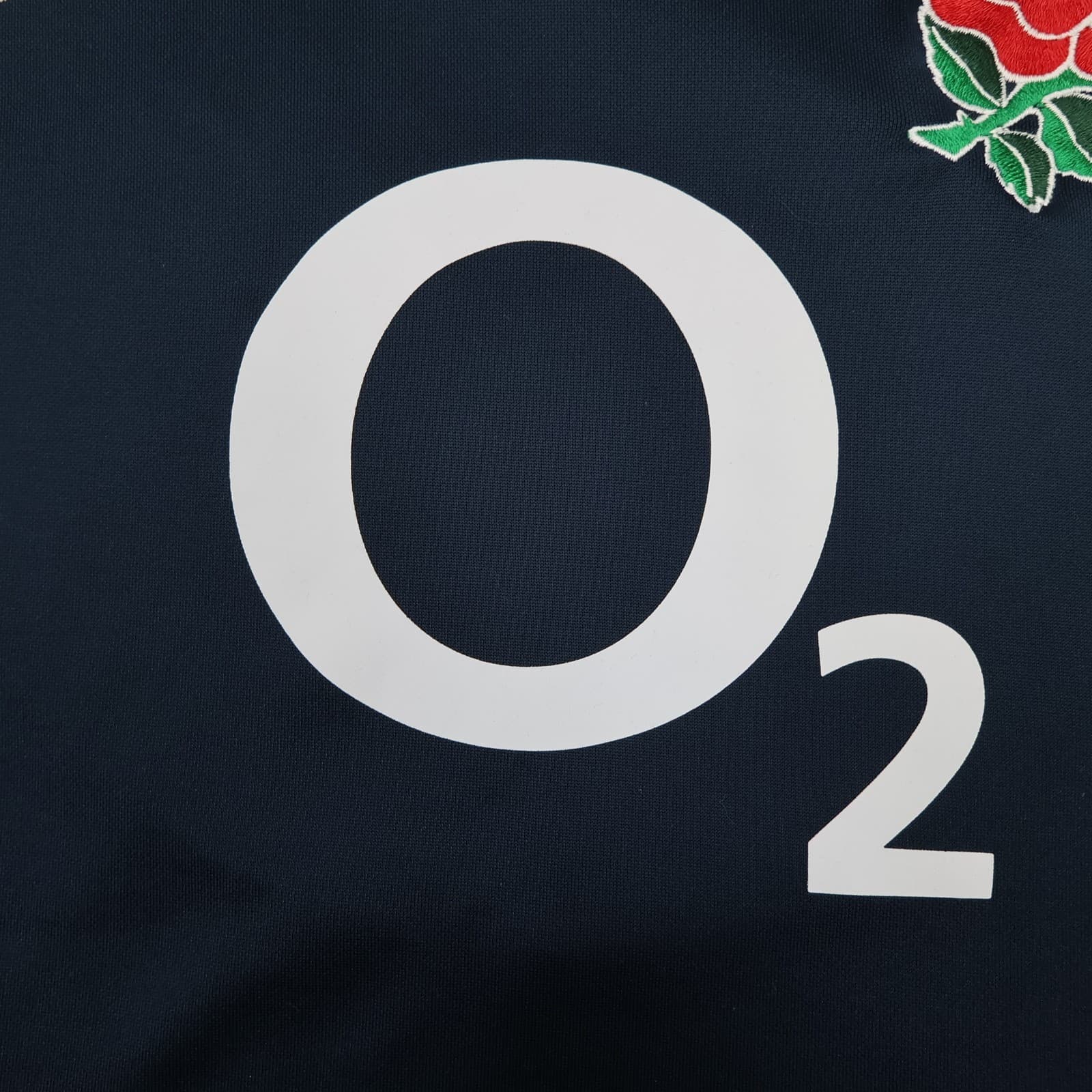 England Rugby Shirt Large Navy Away Kit 2005 2006 Nike Jersey O2 photo 6