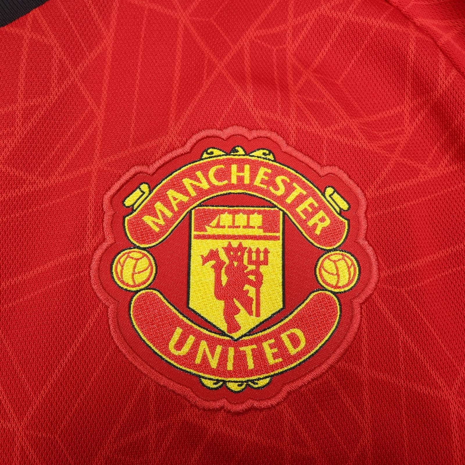Manchester United Shirt Mens Medium Red Home 2023 2024 Adidas TeamViewer Jersey photo 3