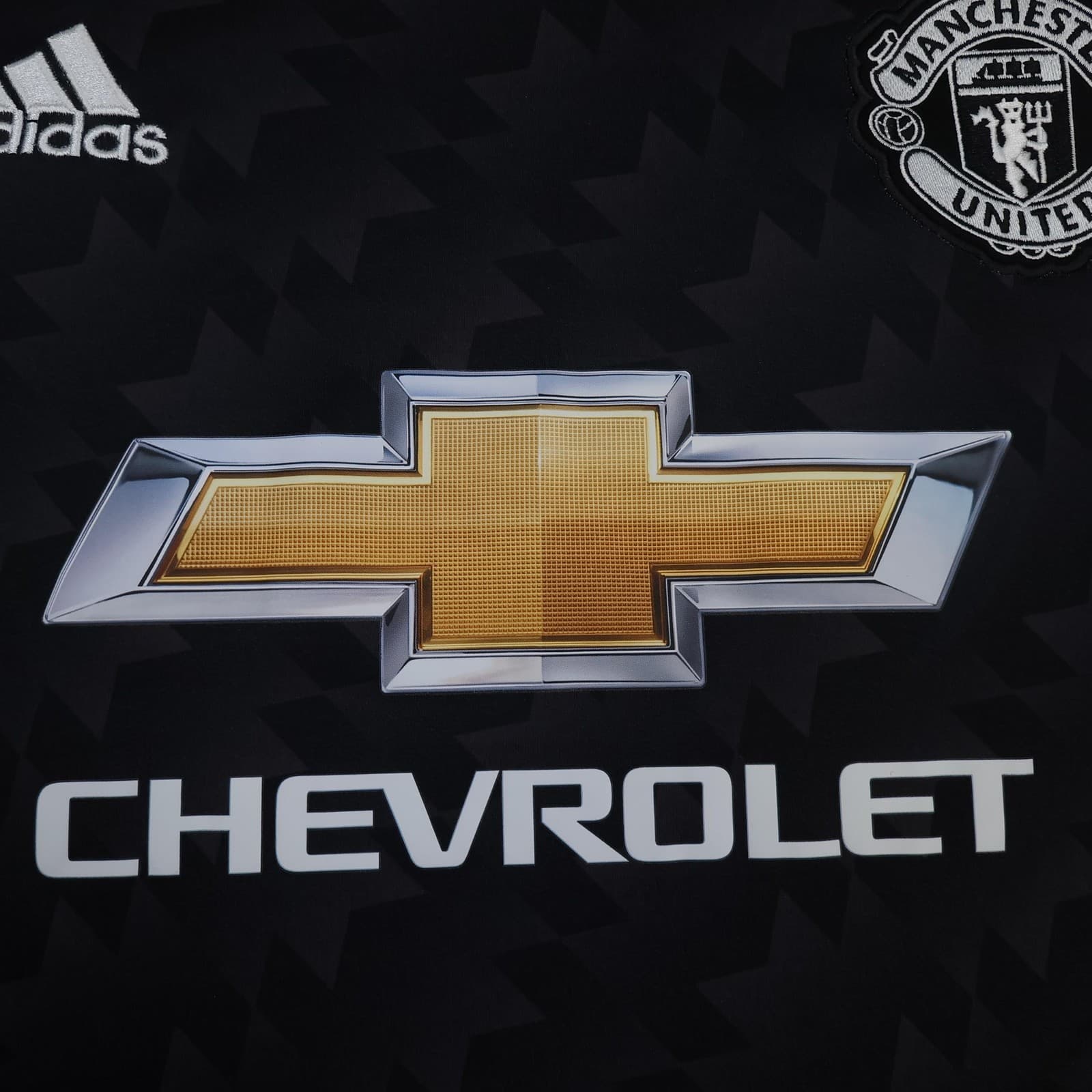 Manchester United Away Shirt Mens 2XL Black 2017 2018 Adidas Soccer Jersey photo 5