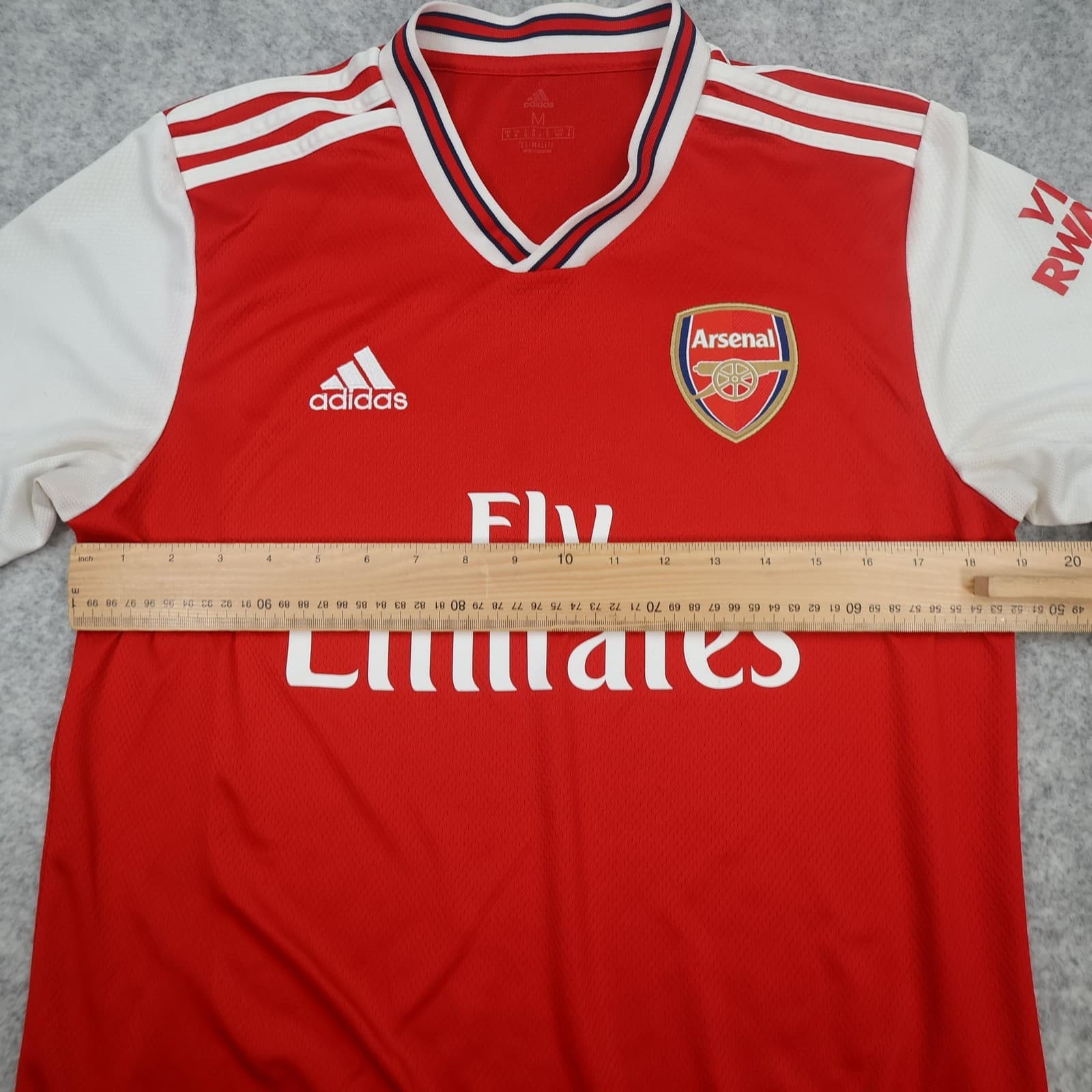 Arsenal Shirt Mens Medium Red Home 2019 2020 Adidas Emirates Soccer Jersey photo 10