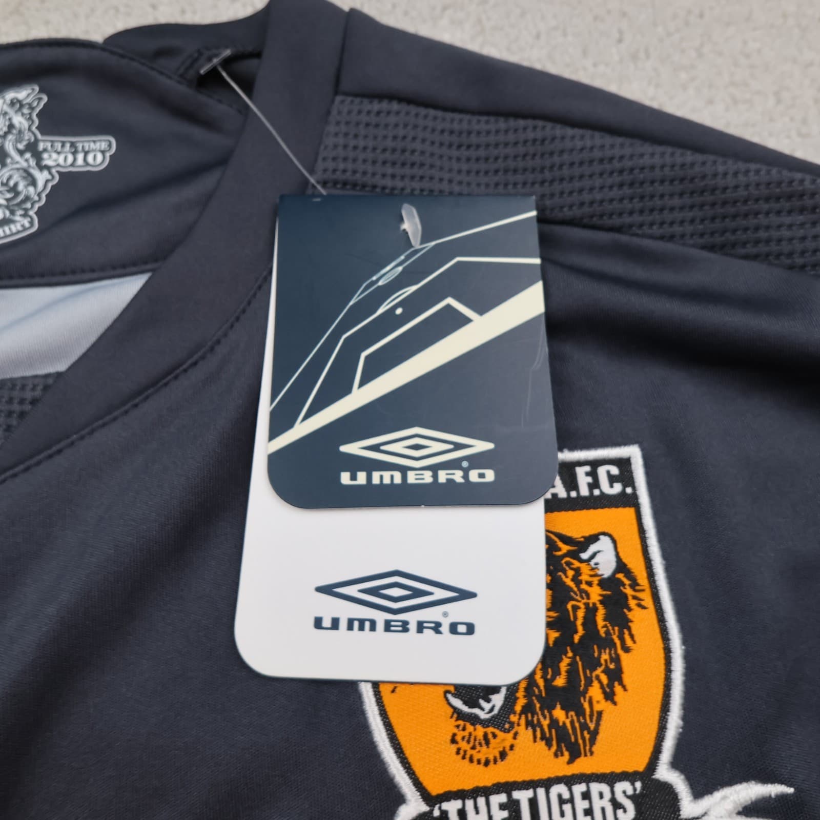 Hull City Shirt Extra Large Grey Goalkeeper Kit 2009 2010 Umbro Football Jersey photo 7