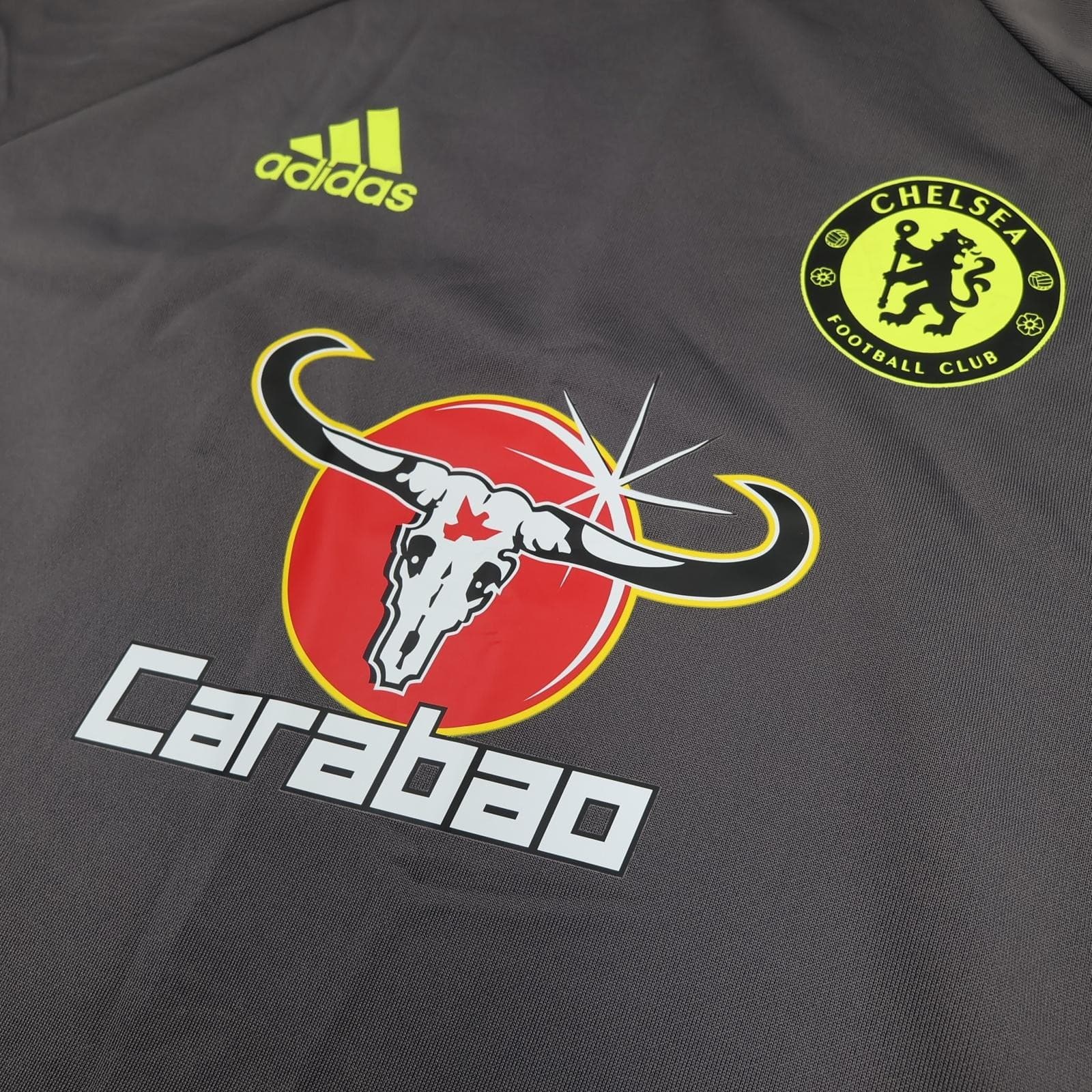 Chelsea Training Top Mens Medium Grey EPL Football Adidas Carabao 2016 2017 photo 4