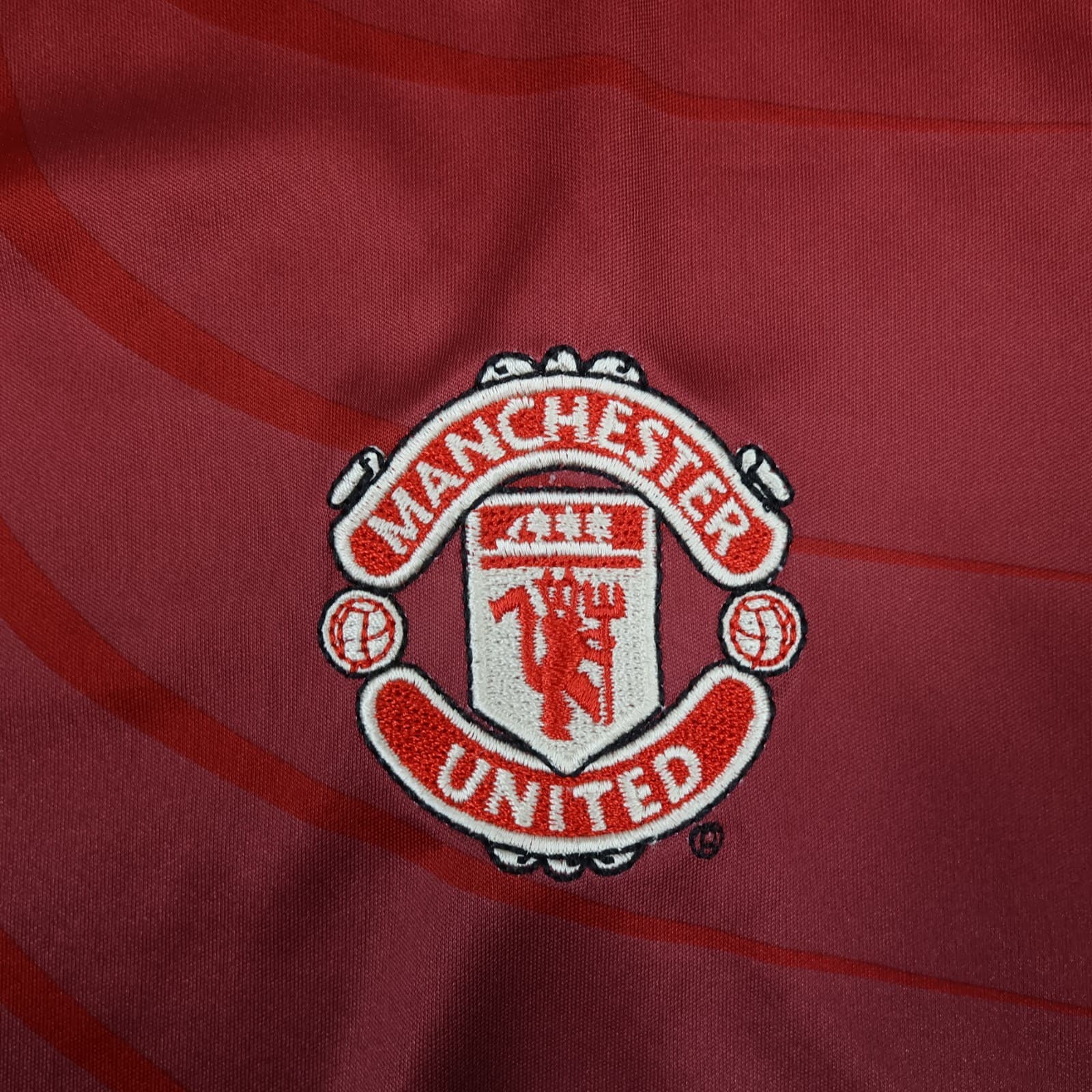 Manchester United Shirt Large Red Training Kit 2006 2007 Nike Soccer Jersey photo 4