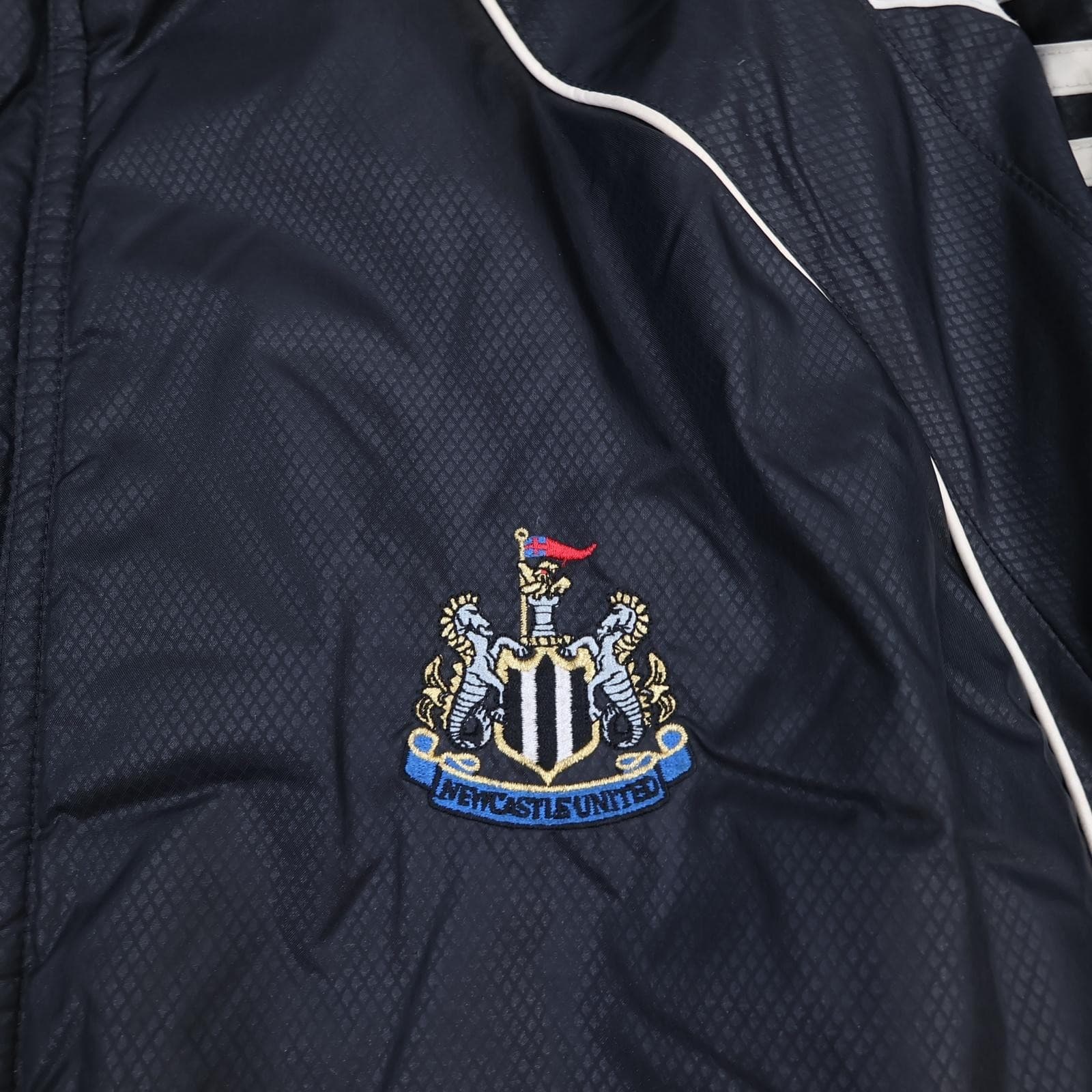 Vintage Newcastle United Jacket Mens Large Black 2005 2006 Football Adidas photo 3