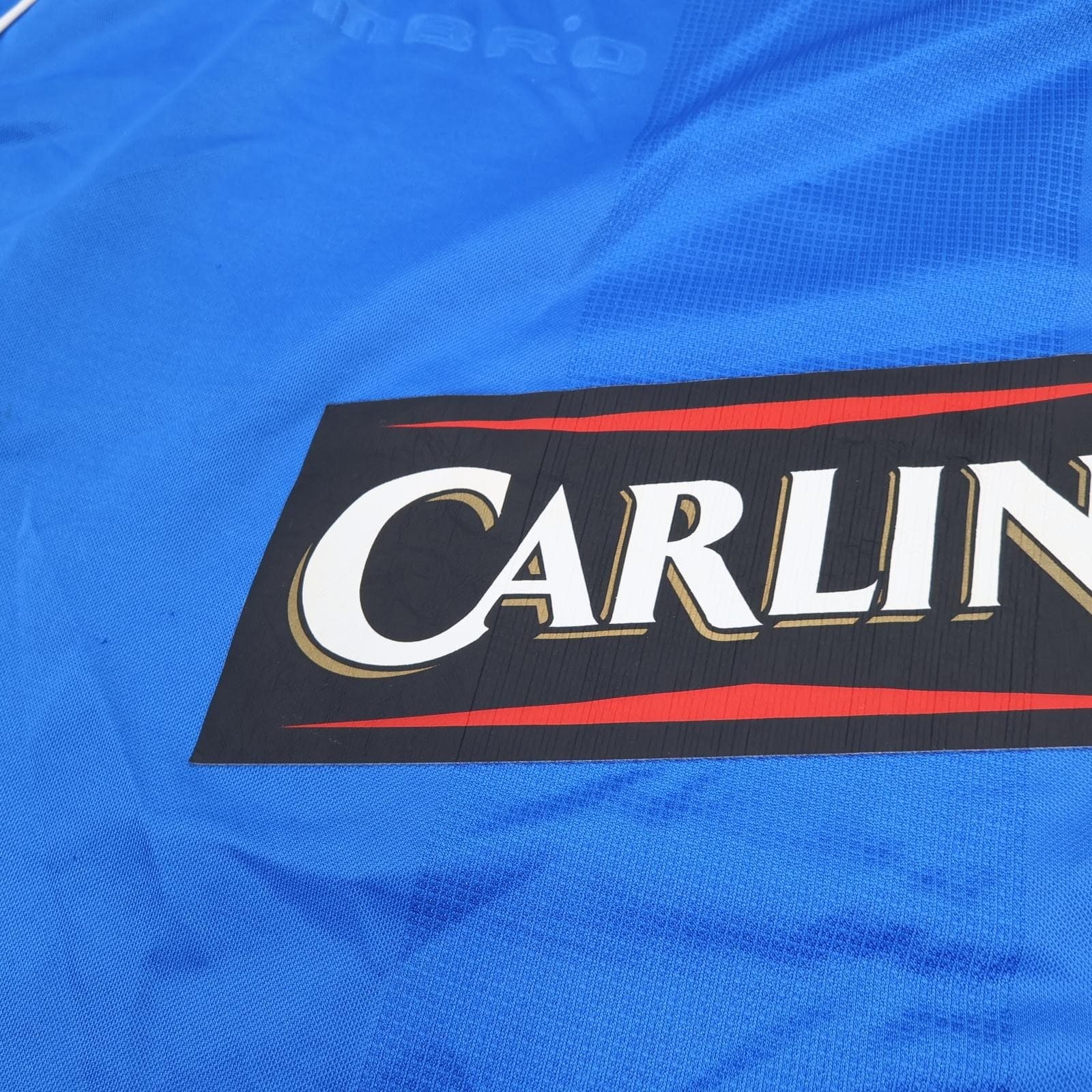 Rangers Shirt Mens 2XL Blue Home SPFL Football Umbro Carling Jersey 2005 2006 photo 4