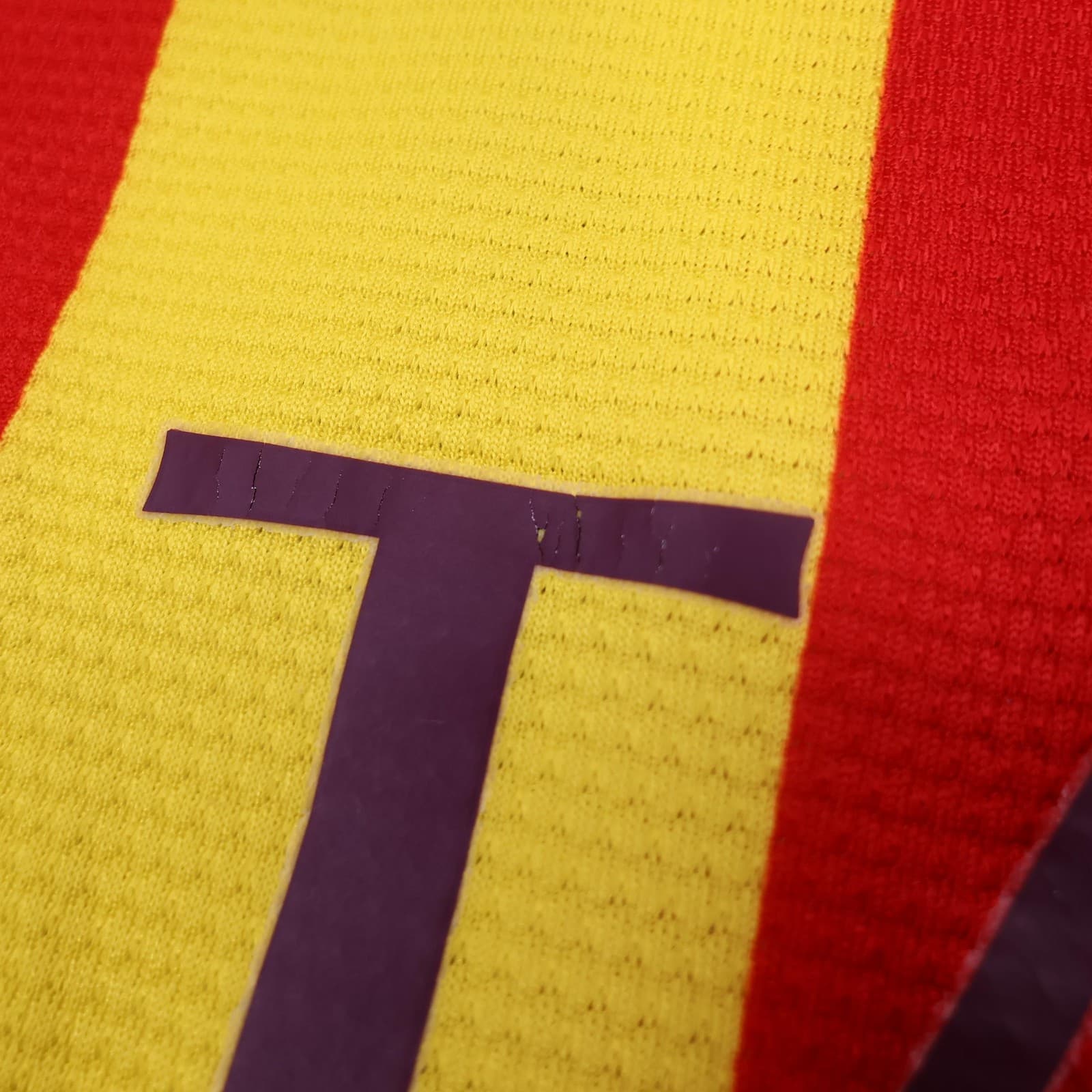 Barcelona Shirt Mens Medium Away 2013 2014 Football Nike Qatar Airways Jersey photo 7