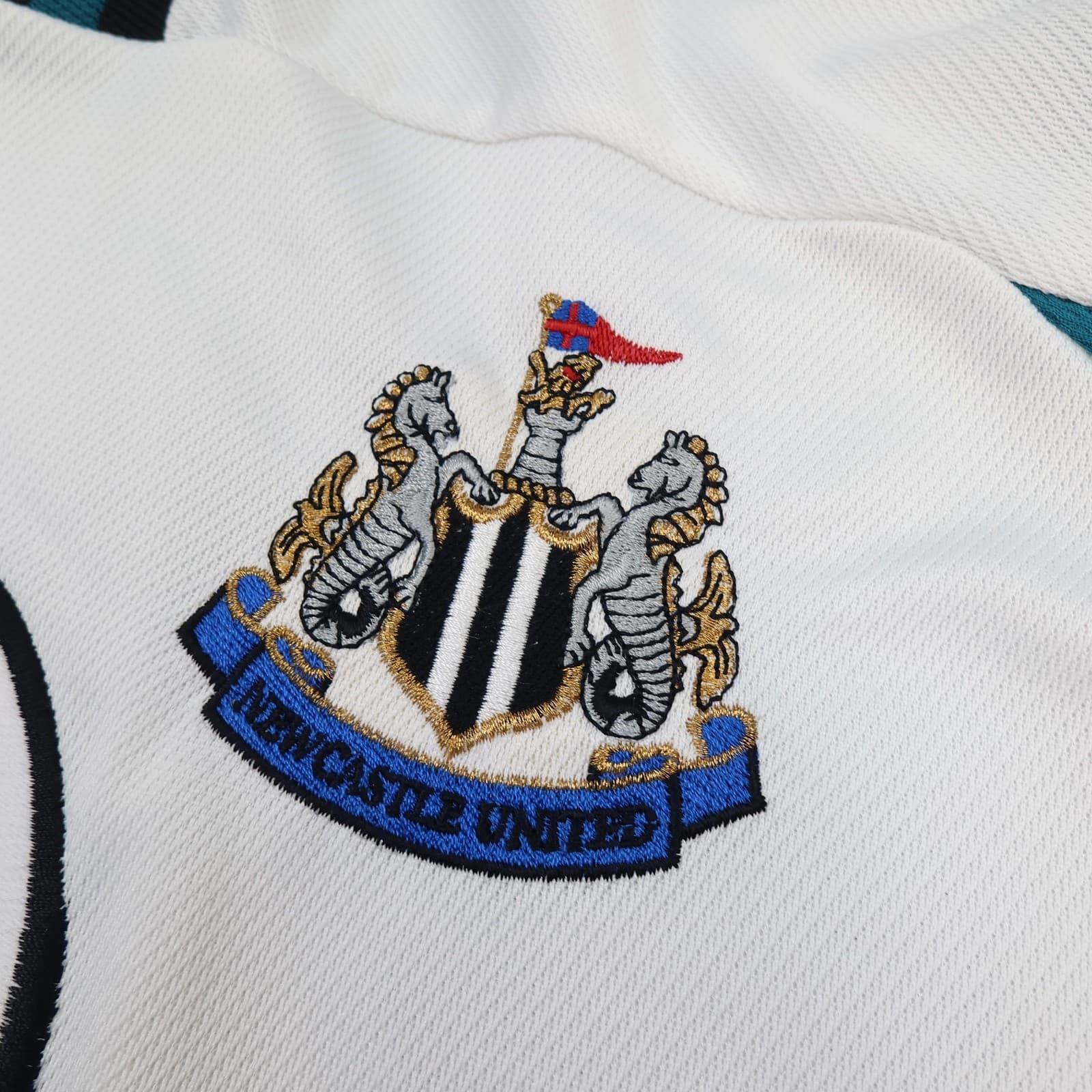 Vintage Newcastle United Shirt Mens Medium White Away 1999 2000 Adidas 90s photo 3