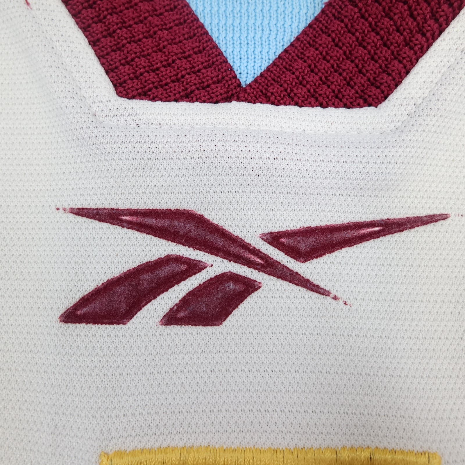 Vintage Aston Villa Shirt 2XL White Away Kit 1999 2000 Reebok Jersey 46/48" photo 7