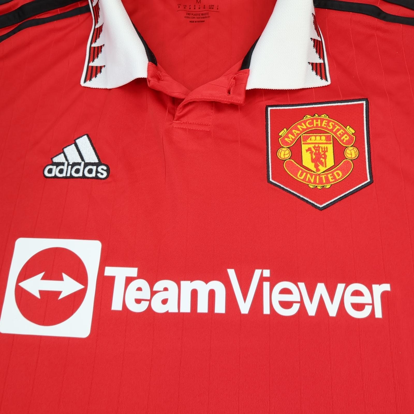 Manchester United Shirt Mens Medium Red Home 2022 2023 Adidas Soccer Jersey photo 3