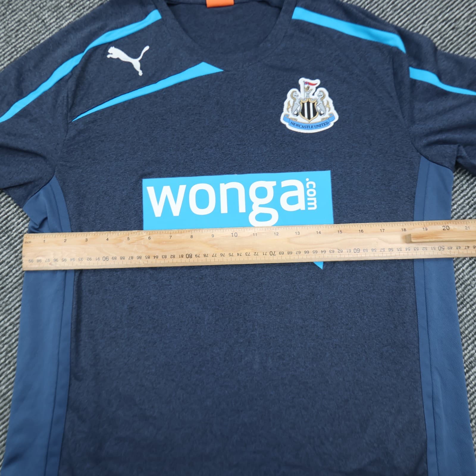 Newcastle United Shirt Medium Navy Away Kit 2013 2014 Puma Soccer Jersey Wonga photo 12