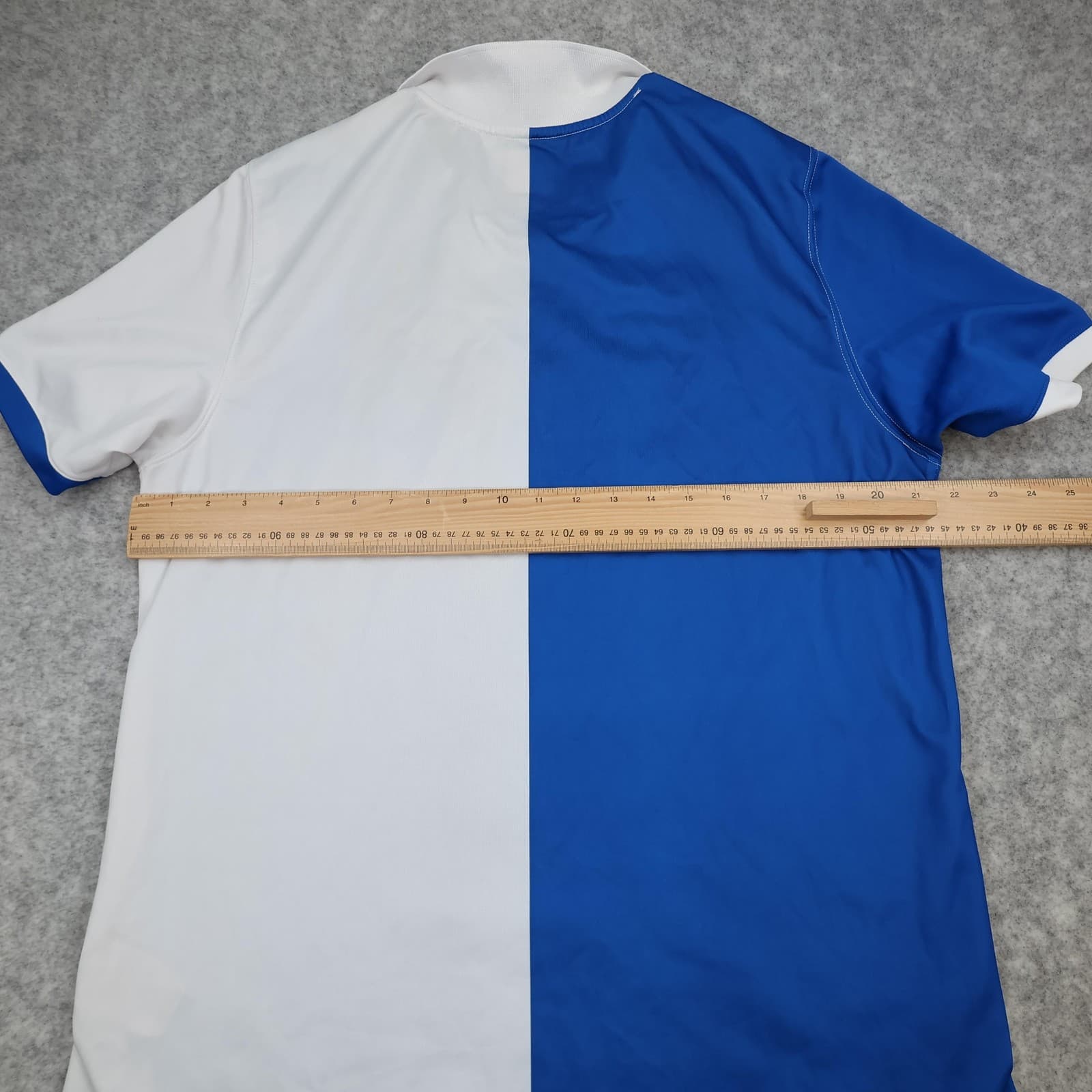 Blackburn Rovers Shirt Mens Large Blue White Home 2009 2010 Umbro Crown Paints photo 7