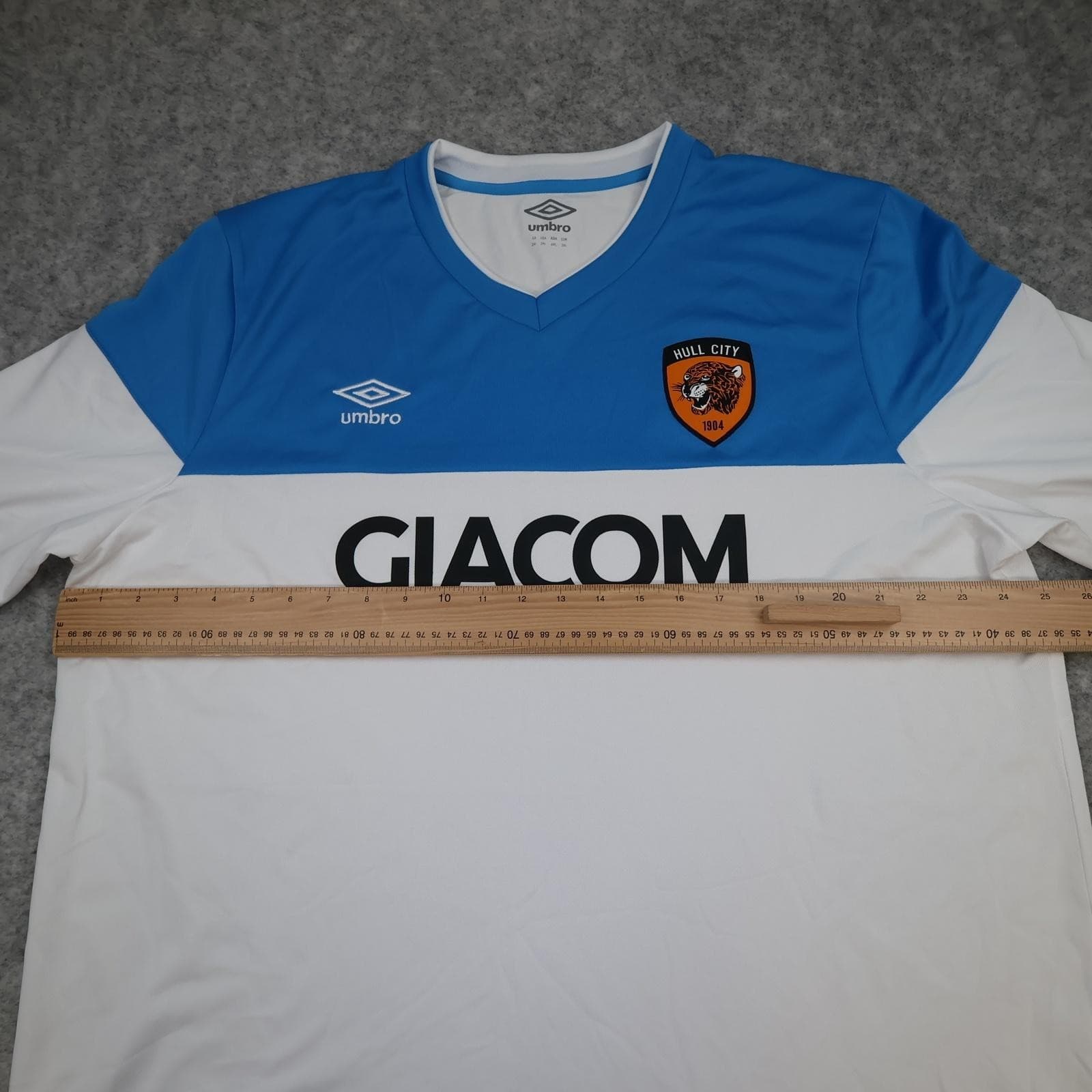 Hull City Shirt Mens 3XL White 3rd Kit 2020 2021 EFL Football Umbro Jersey photo 7