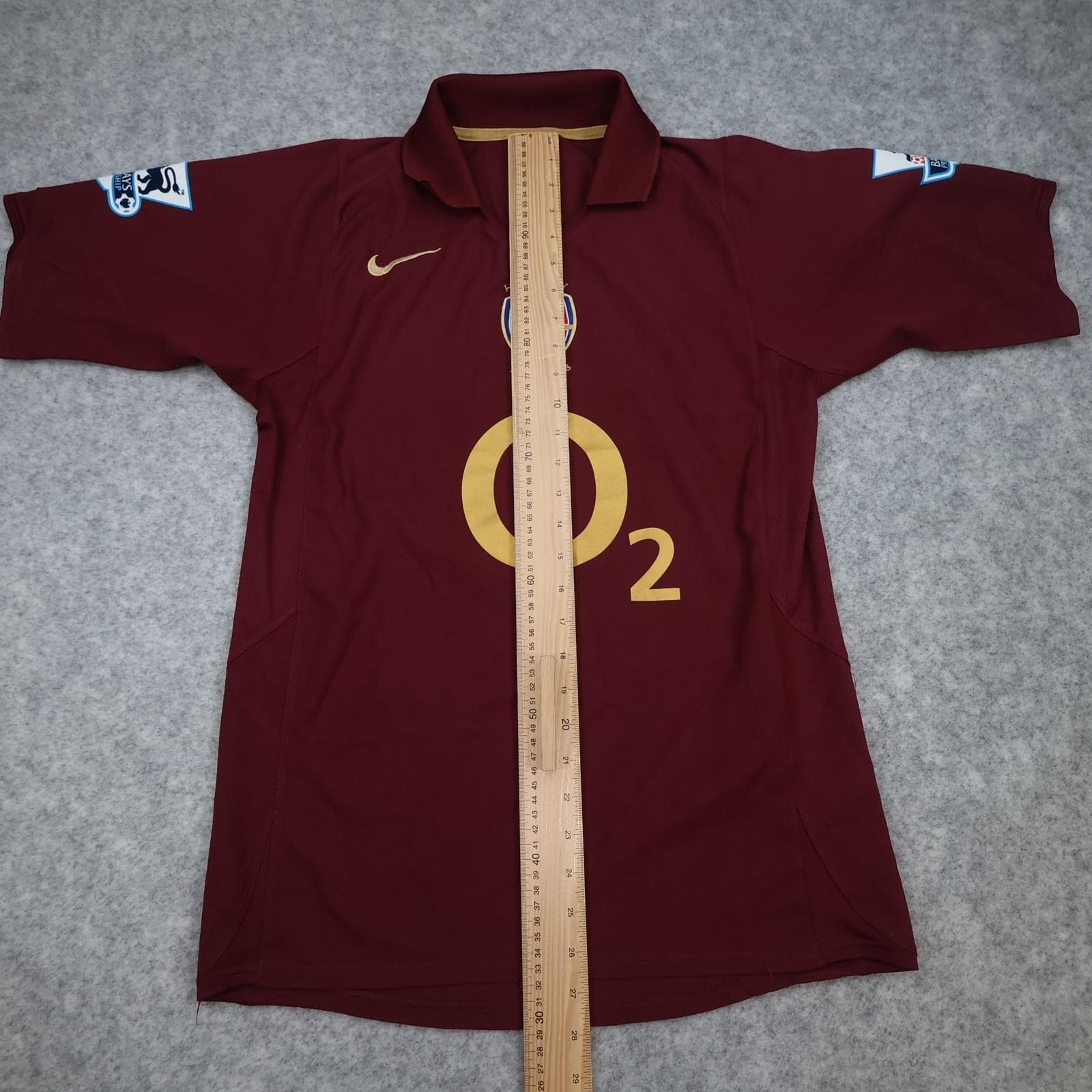 Vintage Arsenal Shirt Mens Small Red Home 2005 2006 Nike O2 Gilberto 19 Highbury photo 16