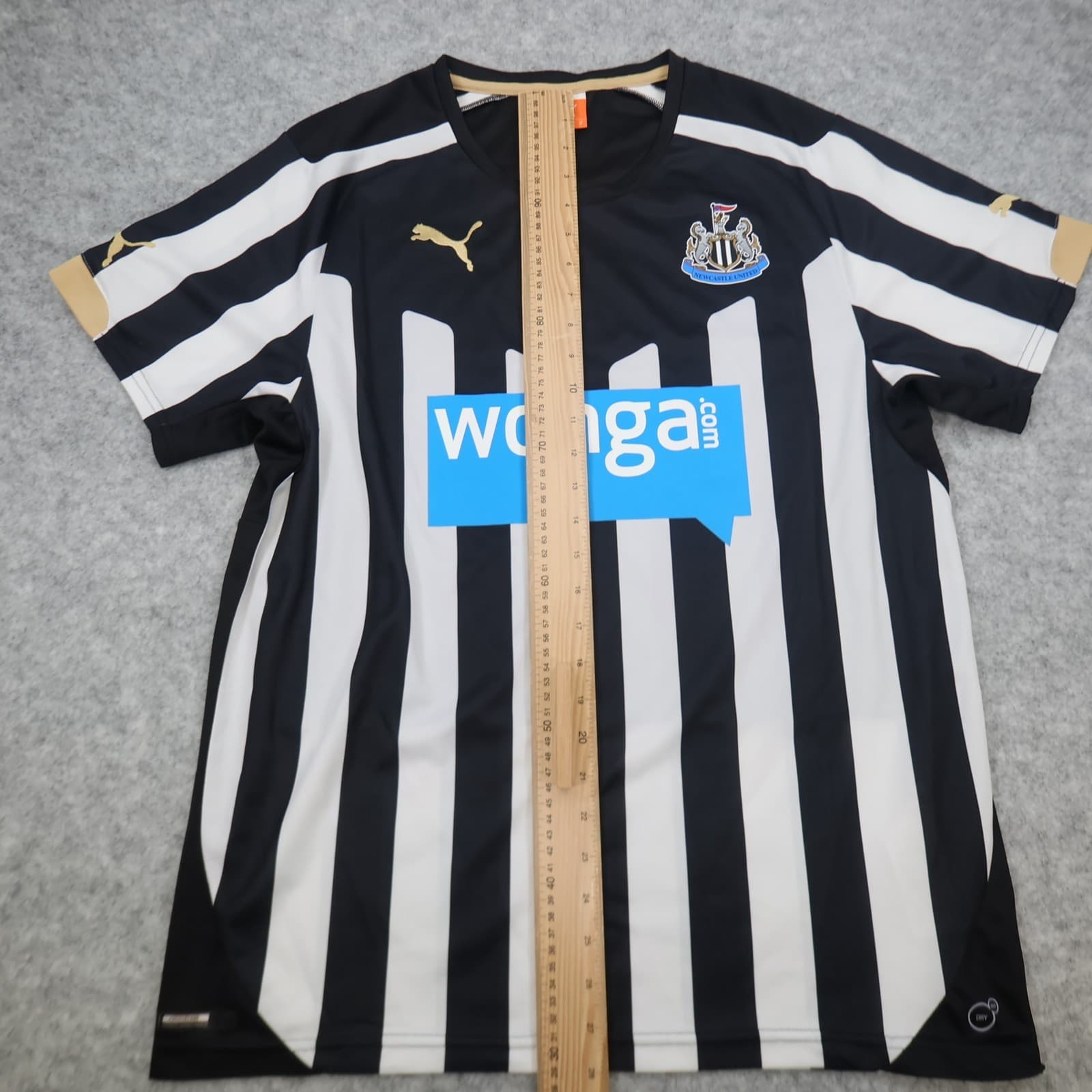Newcastle United Shirt Medium White Black Home Kit 2014 2015 Puma Jersey photo 12