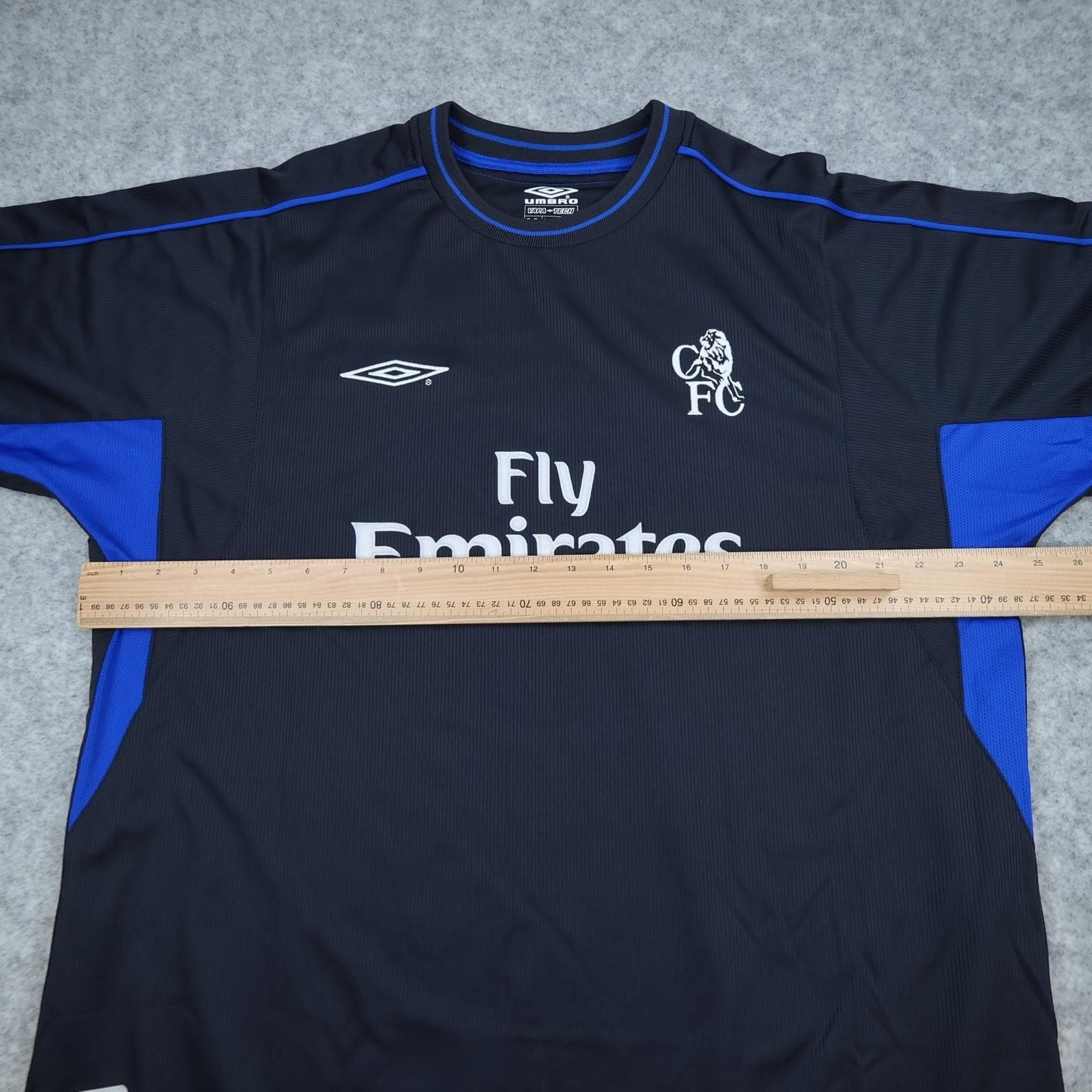 Vintage Chelsea Shirt Mens 2XL Black Away Kit EPL 2002 2004 Umbro Lampard 8 photo 13