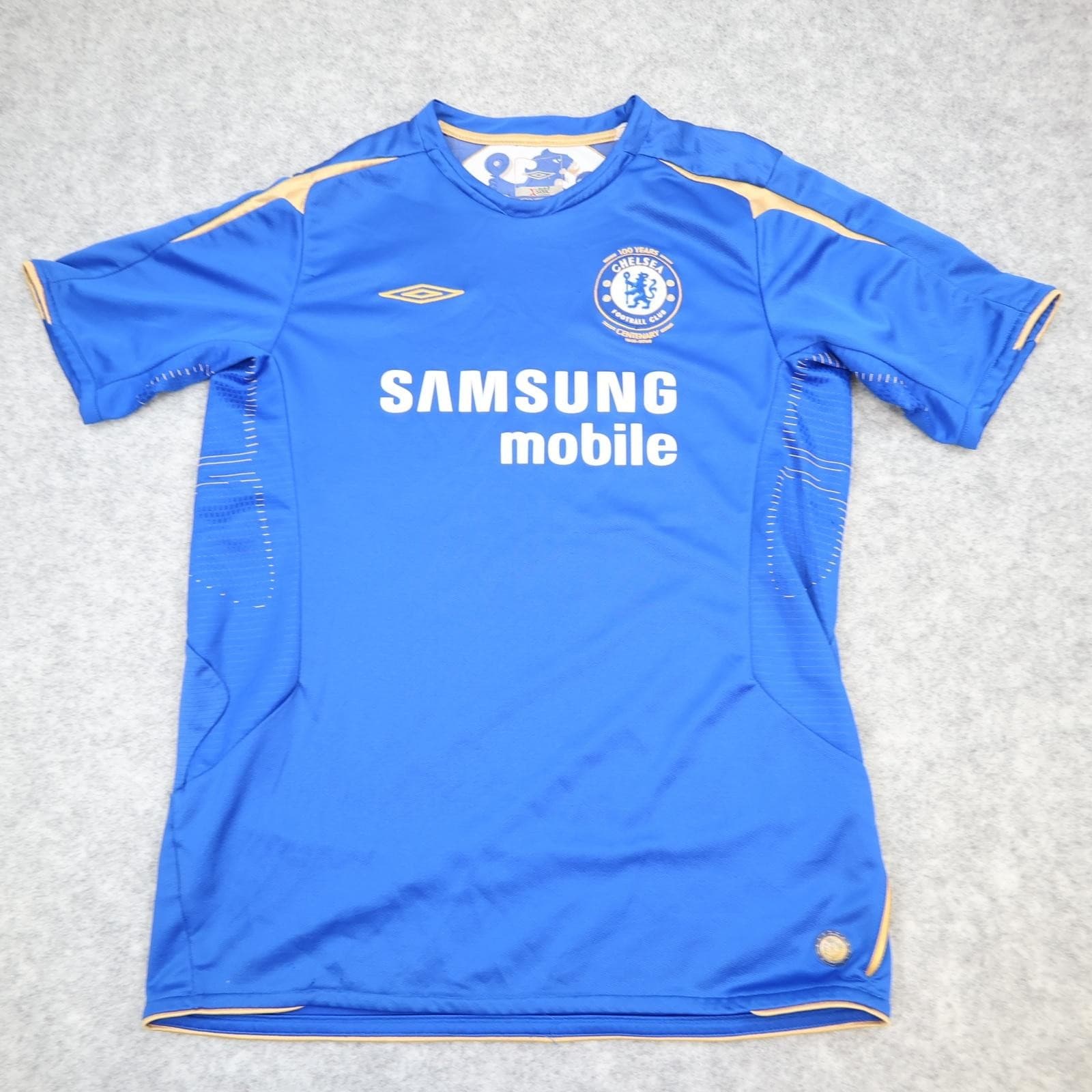 Vintage Chelsea Shirt Youth 13-14 Years Blue Home EPL Football Umbro Samsung