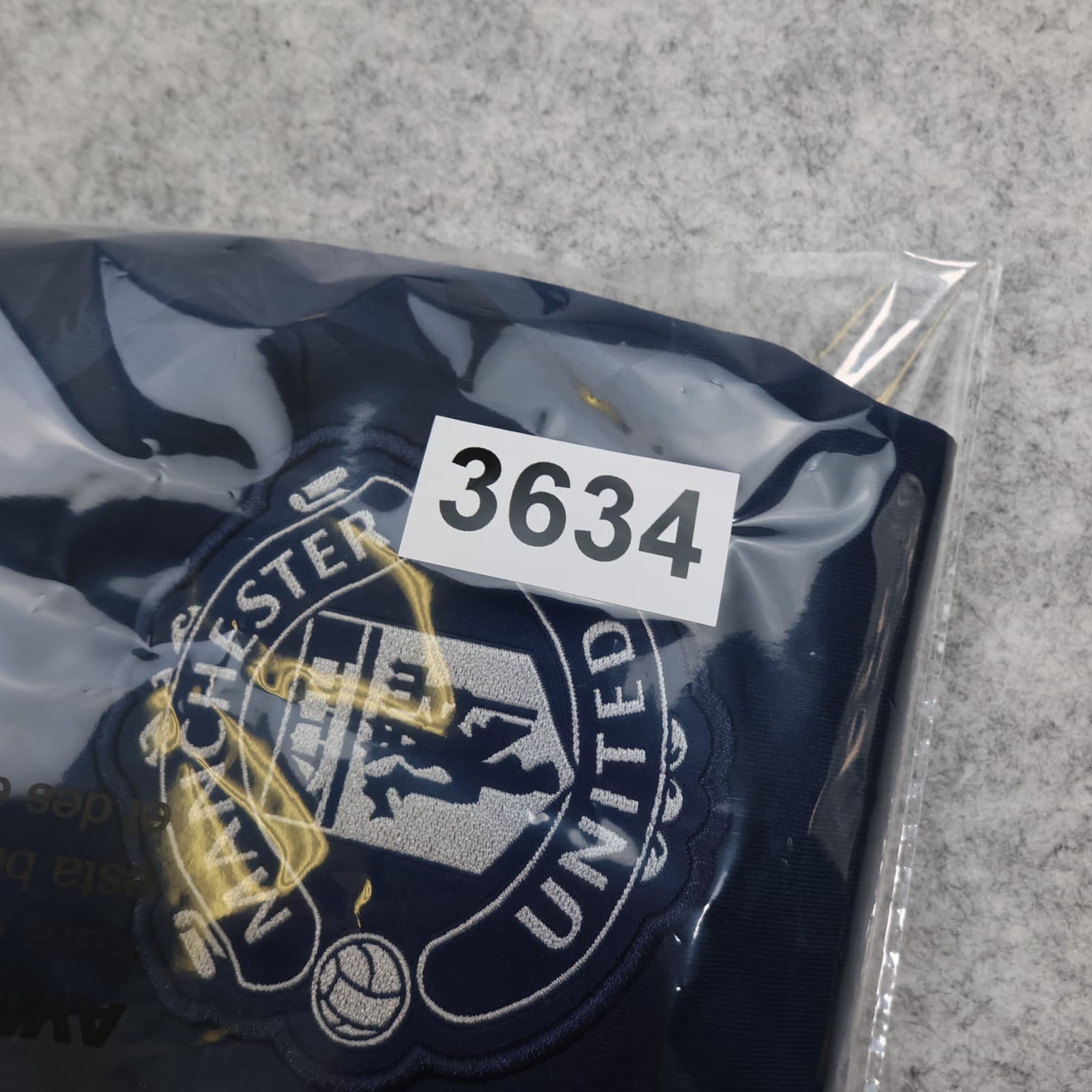 Manchester United Shirt Large Blue Away Kit 2024 2025 Adidas Soccer Jersey photo 15