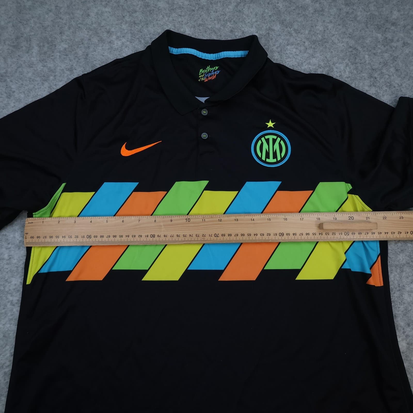 Inter Milan Shirt Mens XL Black Third Kit 2021 2022 Football Nike Dri Fit Jersey photo 10