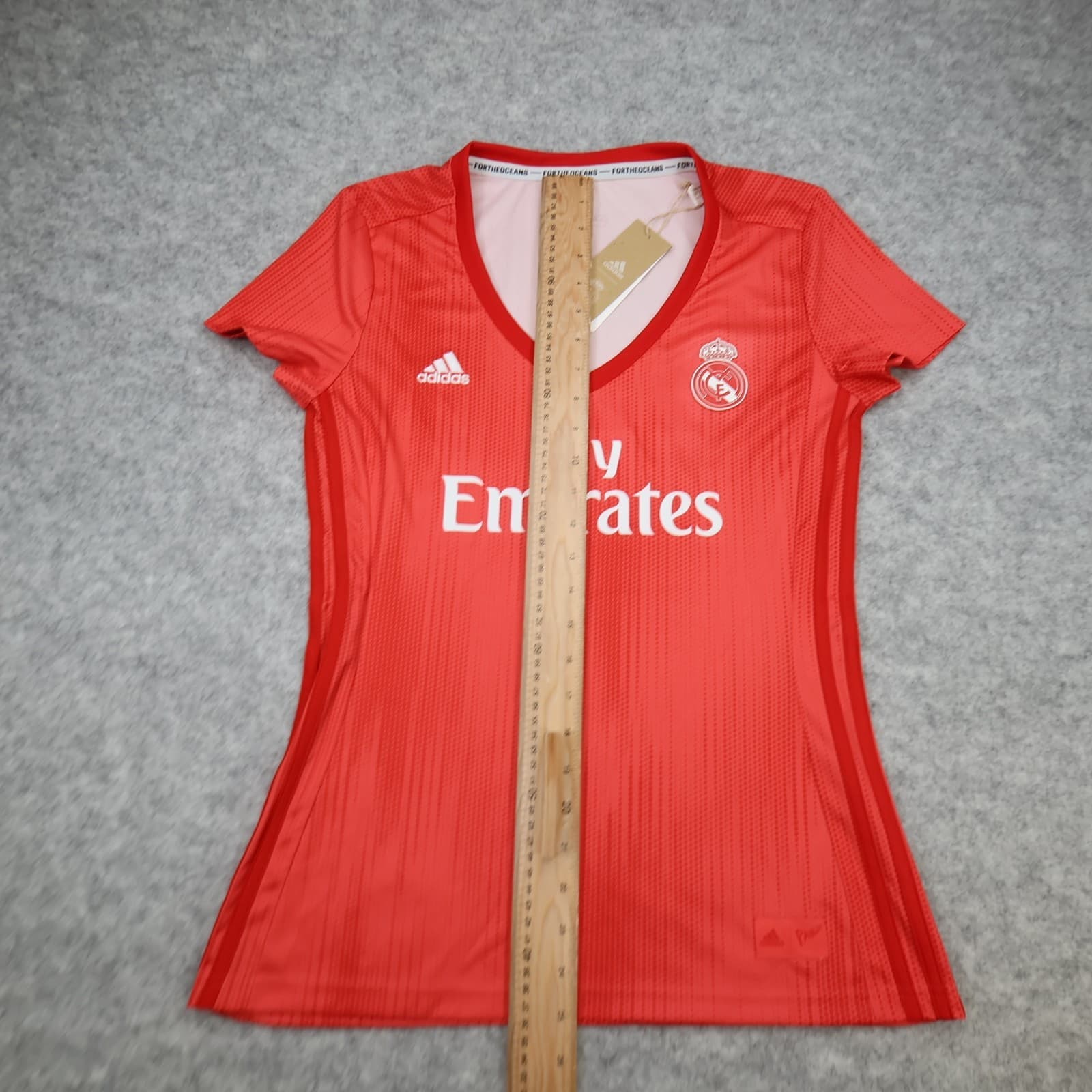 Real Madrid Shirt Medium Pink Third Kit 2018 2019 Adidas Jersey Womens Ladies photo 12