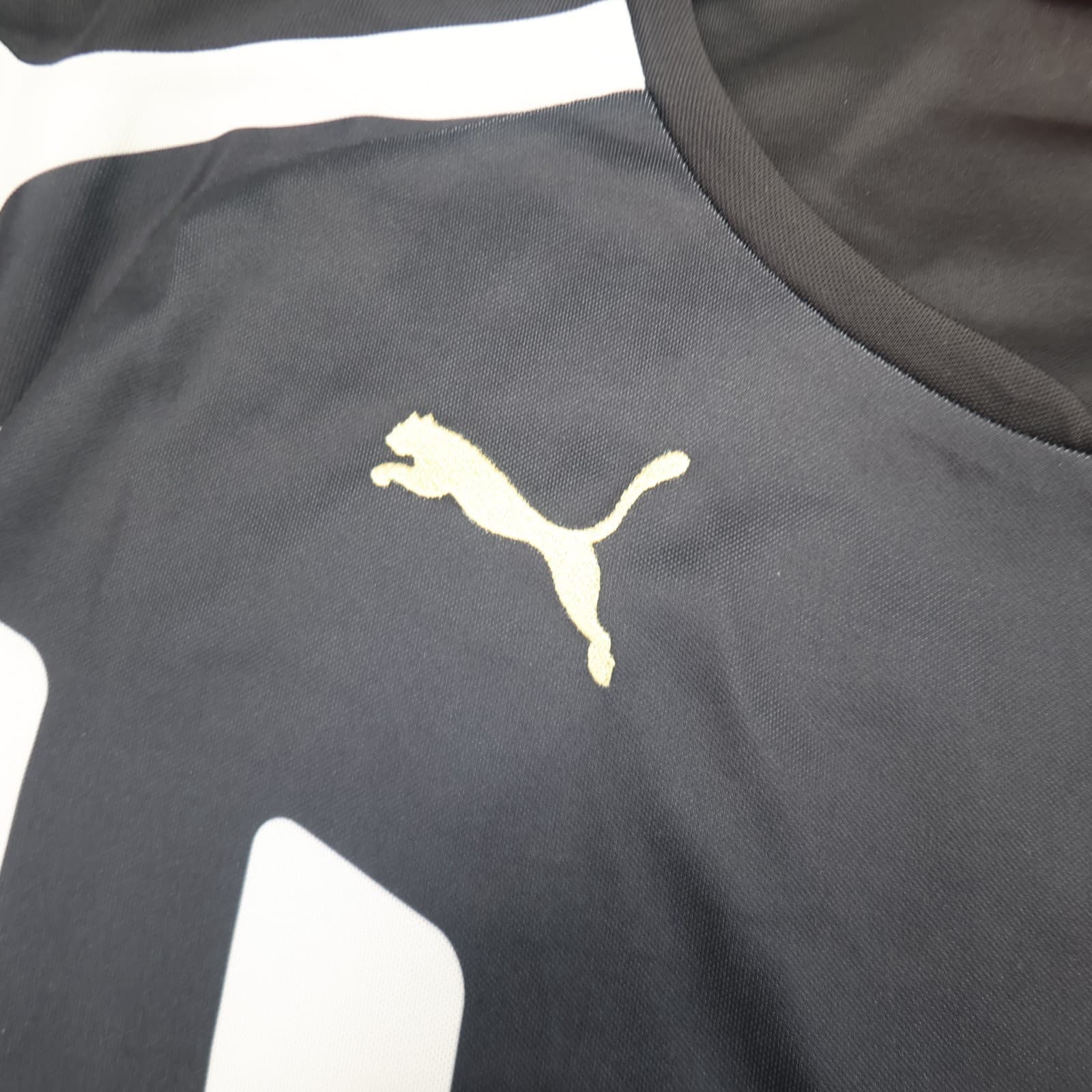 Newcastle United Shirt Medium White Black Home Kit 2014 2015 Puma Jersey photo 5