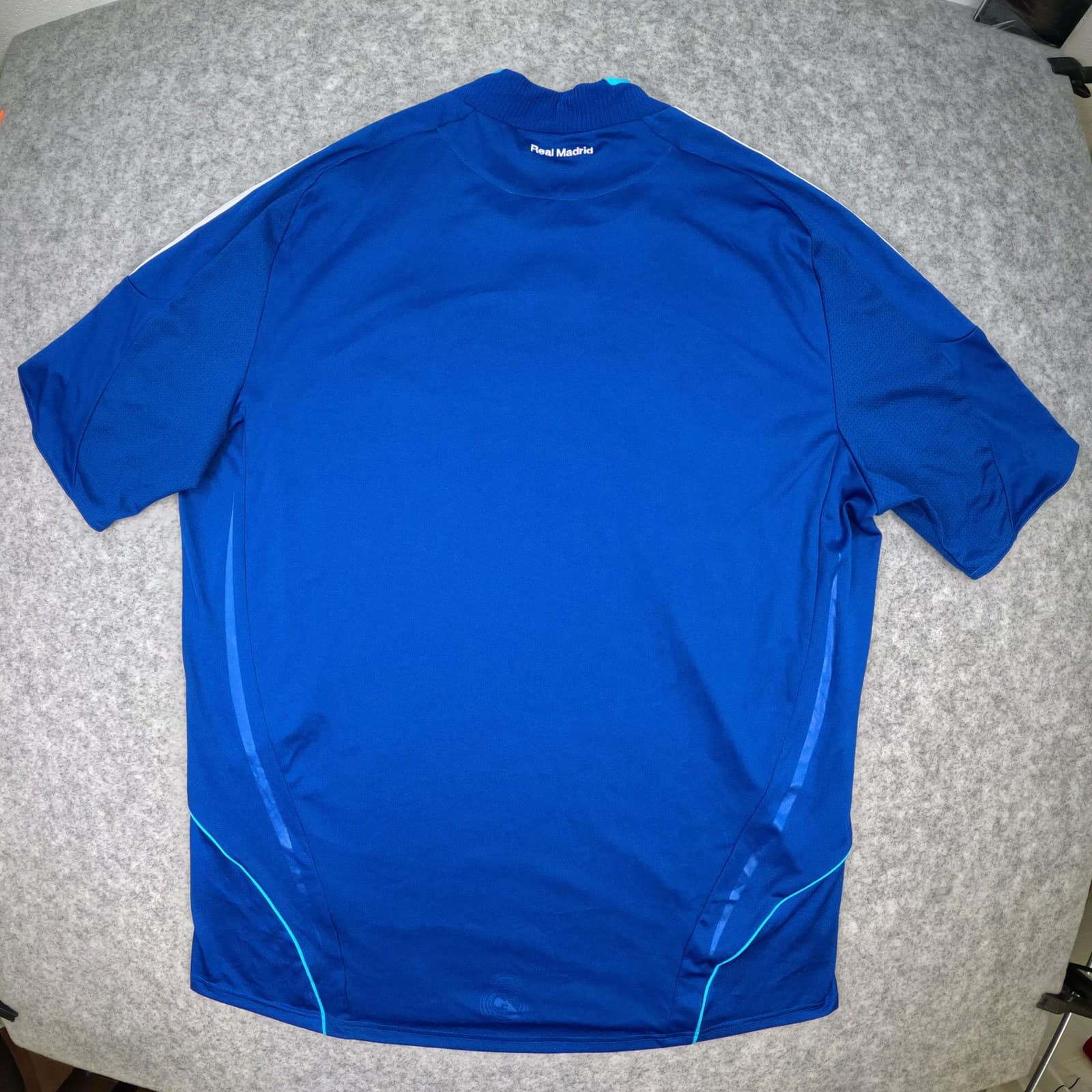 Real Madrid Football Shirt Extra Large Blue Away 2008 2009 adidas Soccer Jersey photo 3