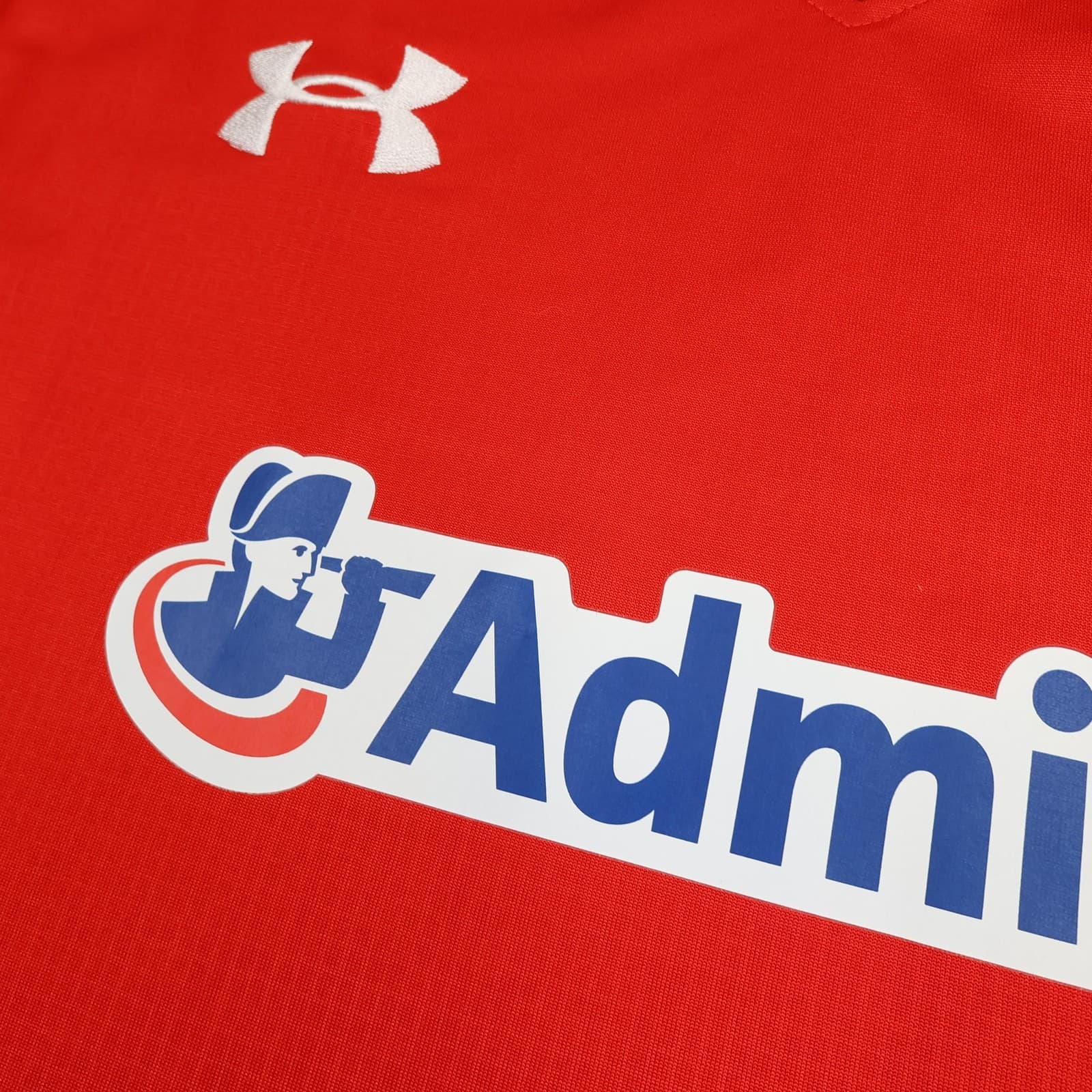 Wales Rugby Shirt Mens XXL Red Rugby Union Under Armour Admiral Jersey photo 4