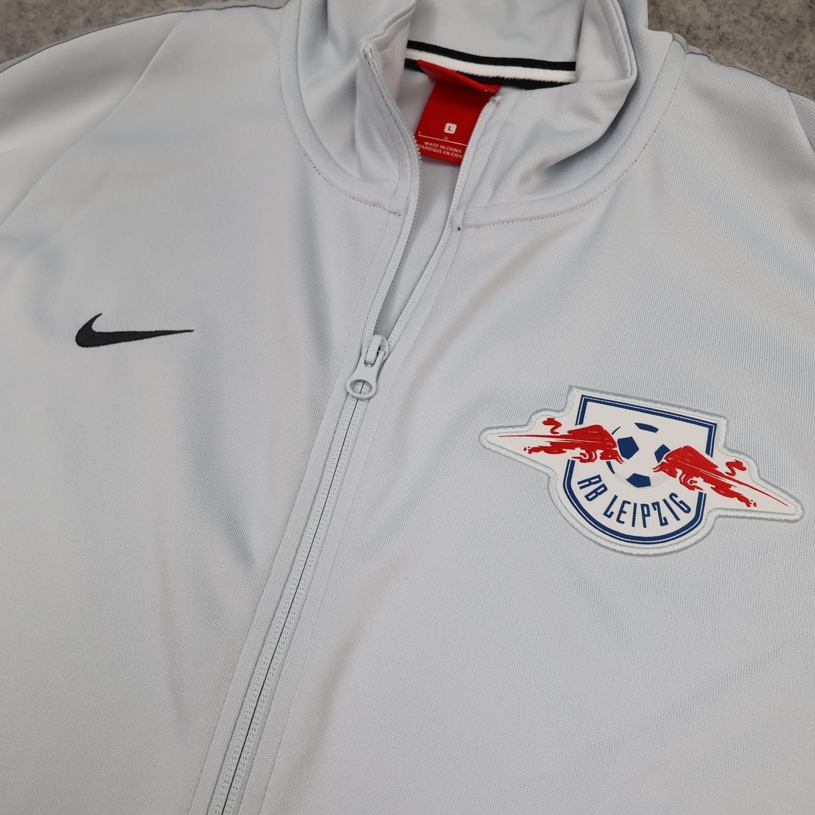 RB Leipzig Jacket Mens Large Grey 2017 2018 Bundesliga Football Nike Track Top photo 5