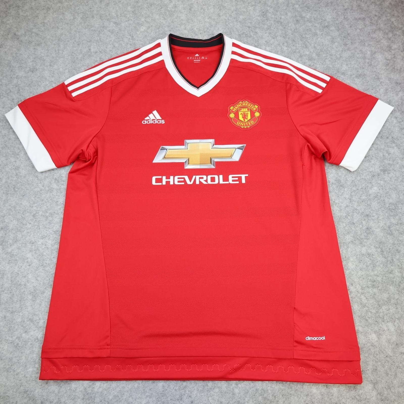 Manchester United Shirt Mens Extra Large Home 2015 2016 EPL Football Adidas