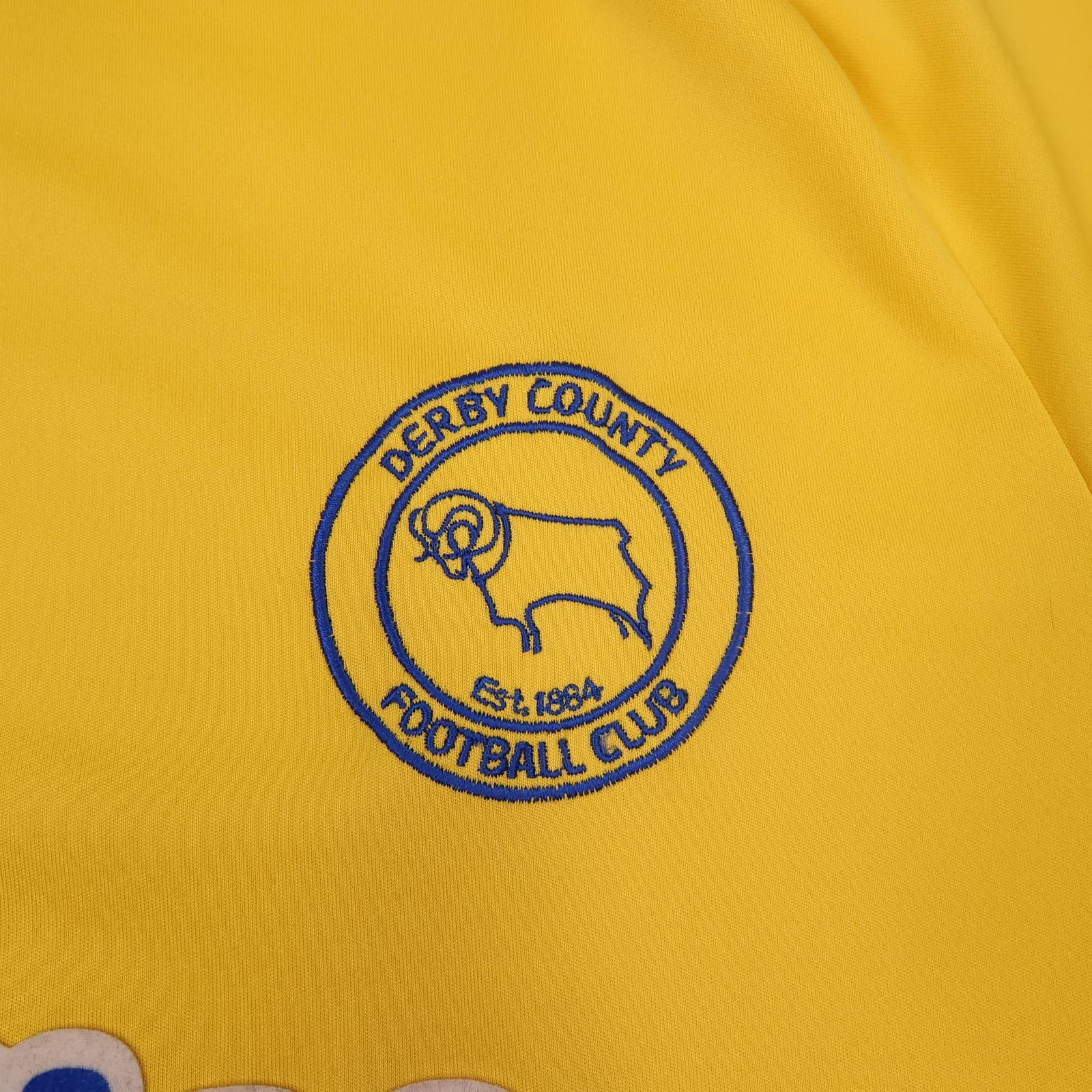 Derby County Shirt Mens 2XL Yellow Away 2010 2011 Football Adidas Buymobiles photo 4
