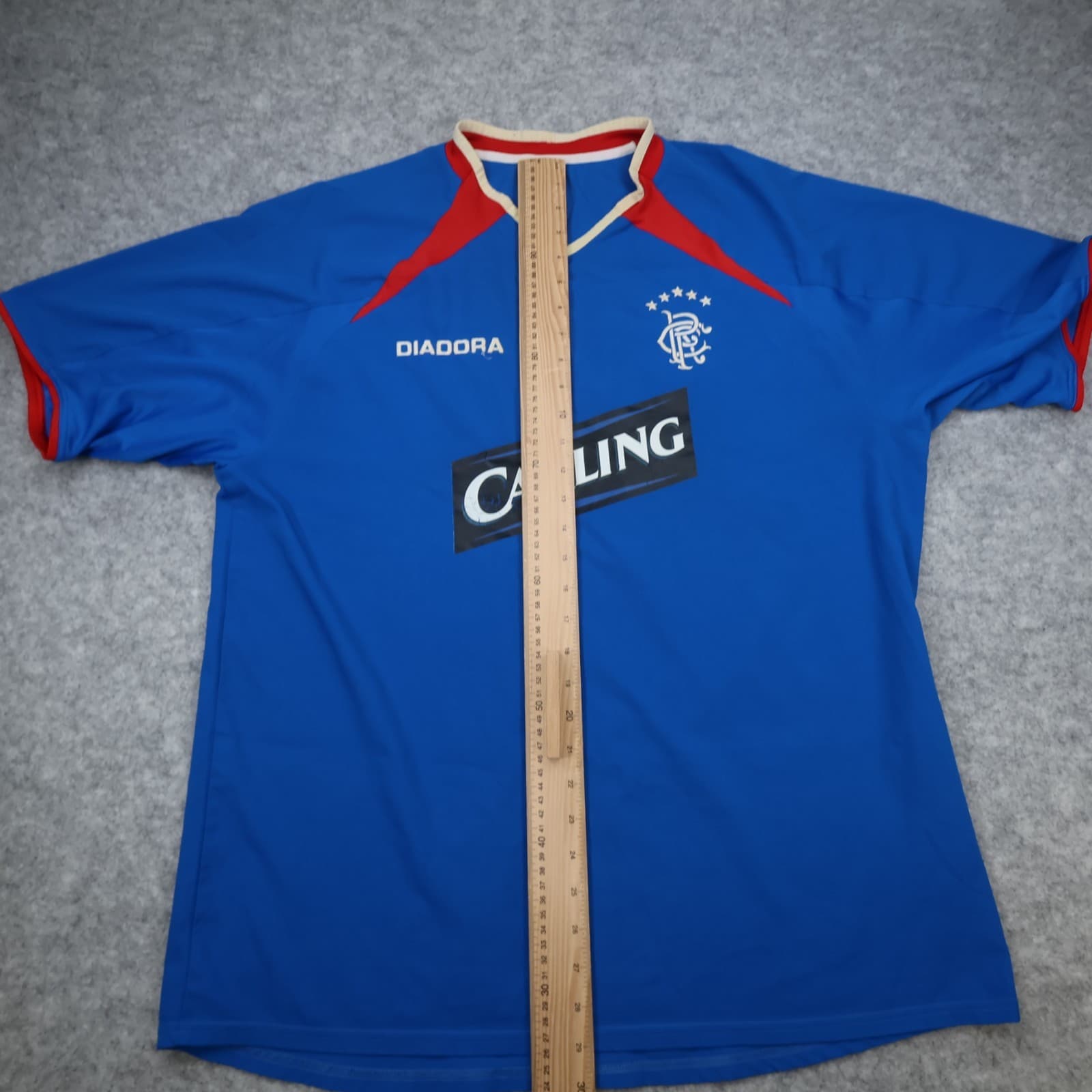 Vintage Rangers Football Shirt Extra Large Blue Home Kit 2003 2005 Diadora Mens photo 13