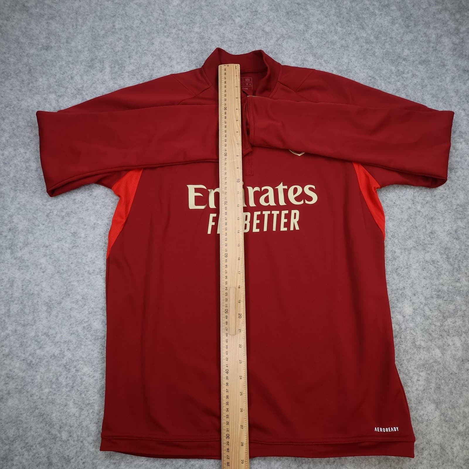 Arsenal Training Top Mens Large Red Football Adidas Pullover 2023 2024 Kit photo 12