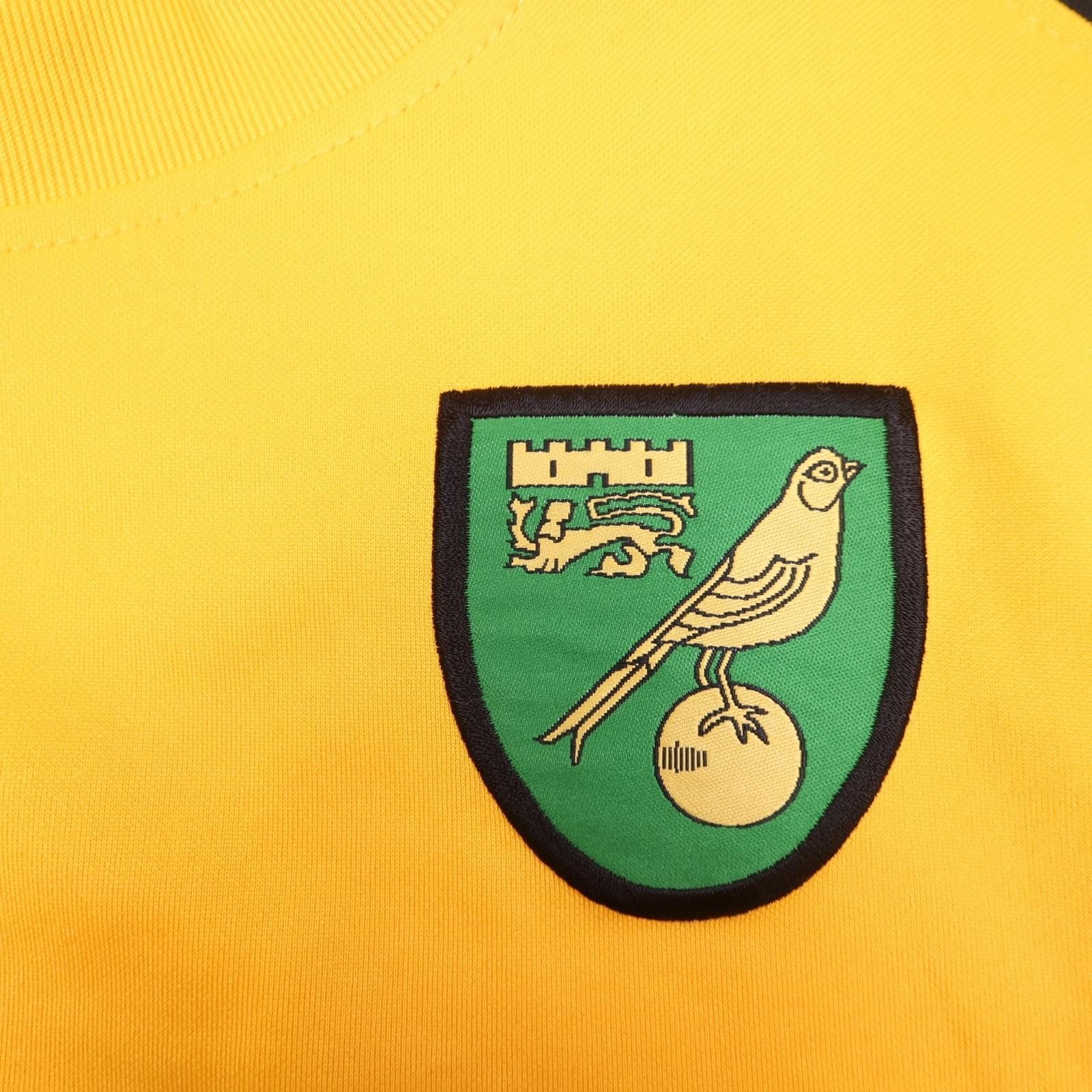 Norwich City Shirt Mens 2XL Yellow Home EFL Football Xara Jersey photo 5