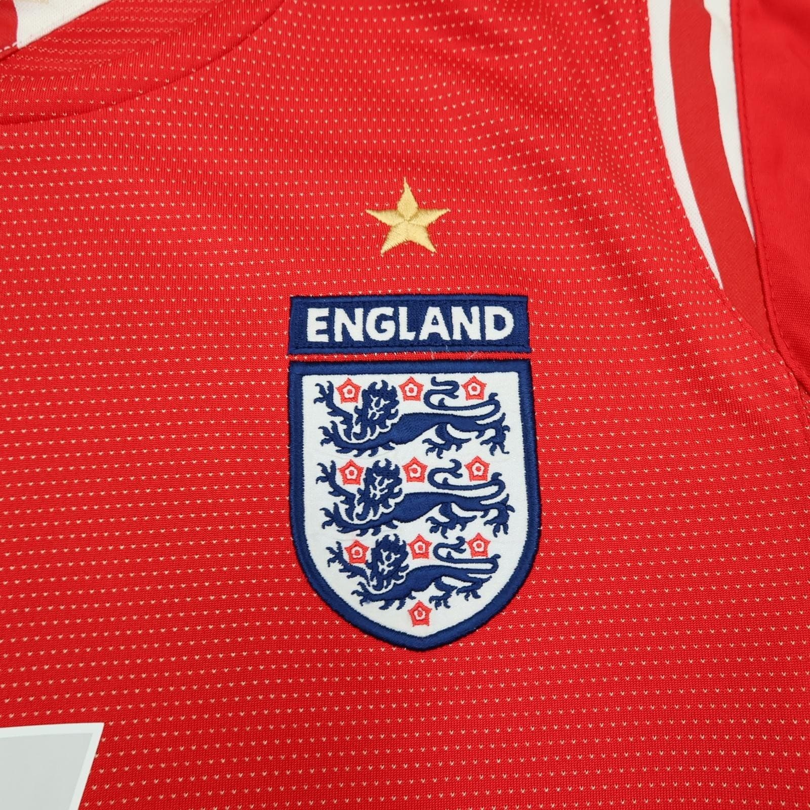 Vintage England Away Shirt Mens Small Red 2004 2006 Football Umbro Beckham 7 photo 7