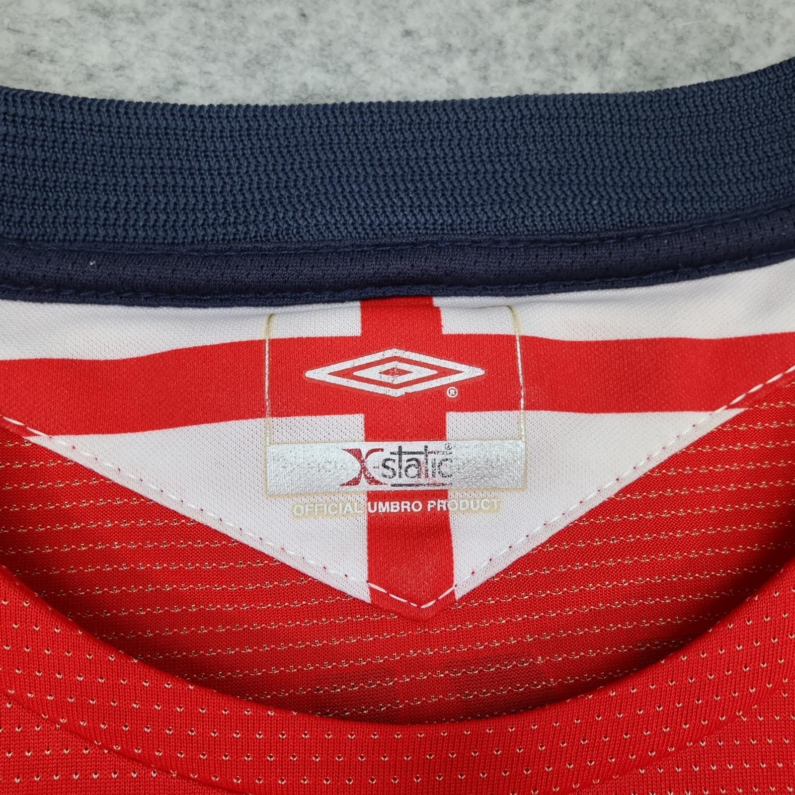Vintage England Away Shirt Mens 2XL Red 2004 2006 Football Umbro Beckham photo 9