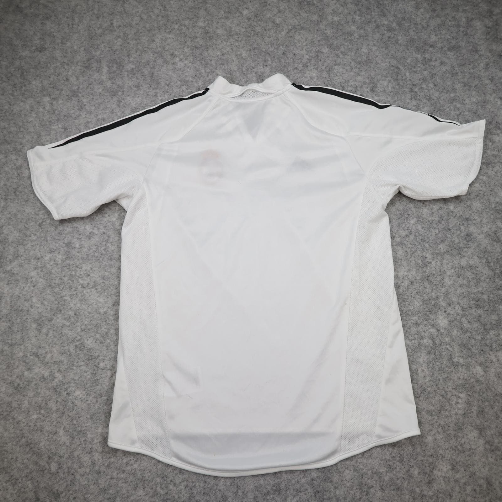 Vintage Real Madrid Shirt Youths 14-15 White 2004 2005 Adidas Siemens Mobile photo 2