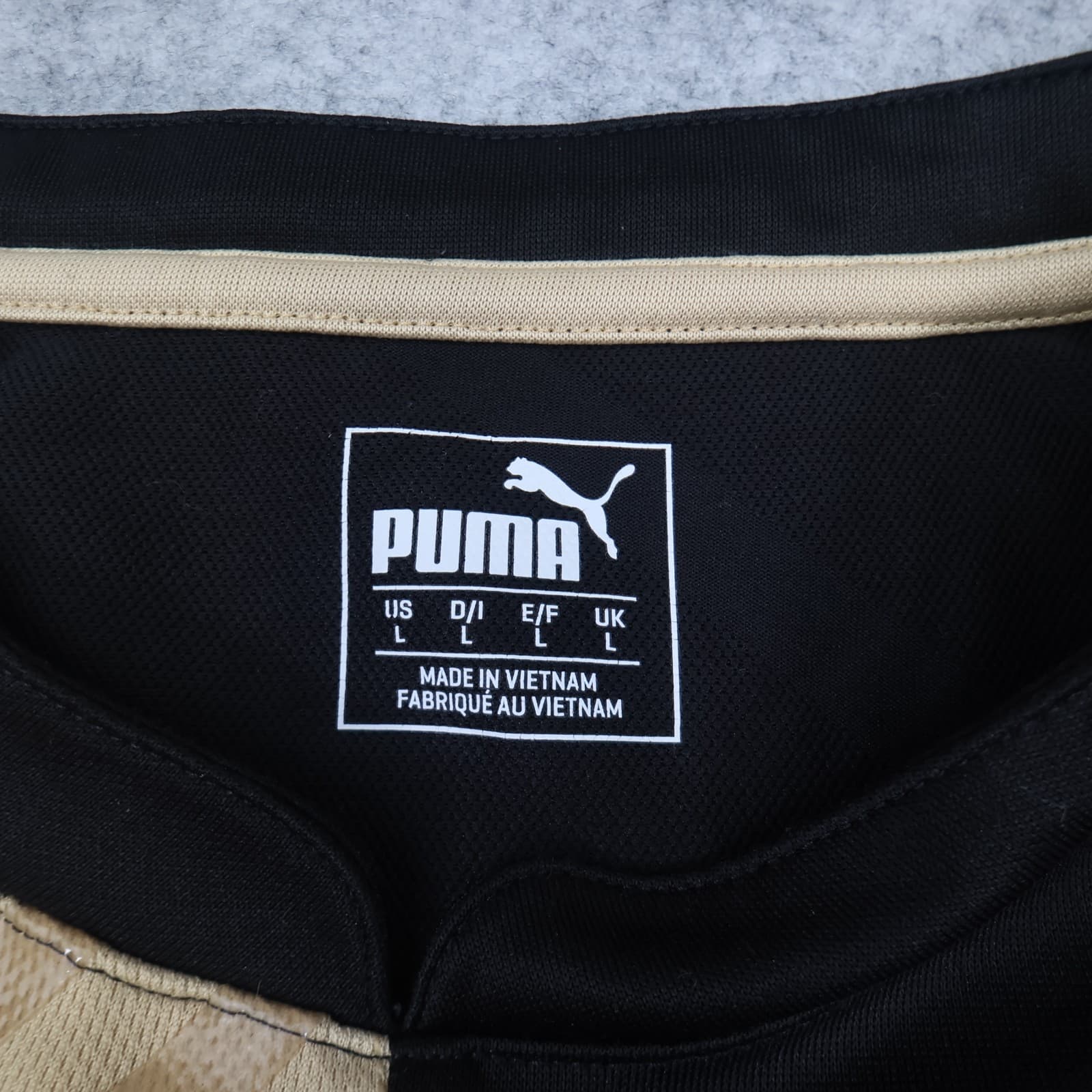 Borussia Dortmund Drill Top Large Black Training Puma Soccer 2015 2016 Pullover photo 5