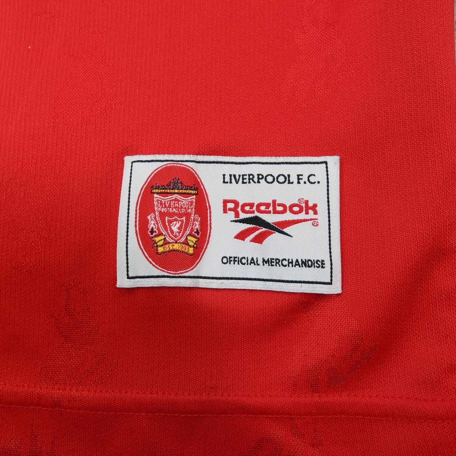 Vintage Liverpool Shirt Mens Large Red Home 1996 1997 Reebok Fowler 9 Carlsberg photo 3
