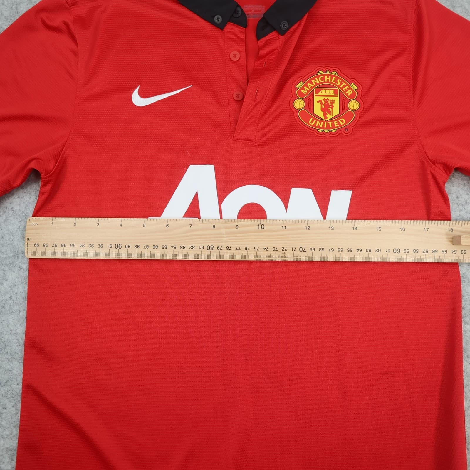 Manchester United Shirt Small Red Home Kit 2013 2014 Nike Soccer Jersey photo 12
