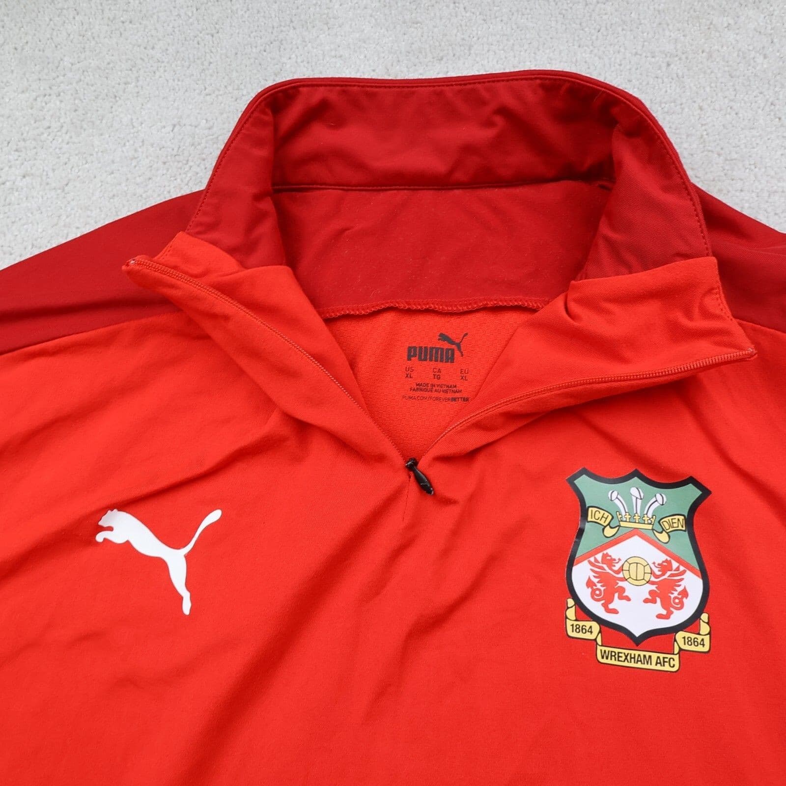 Wrexham Football Shirt Extra Large Training Pullover Sweatshirt Soccer  44" photo 4