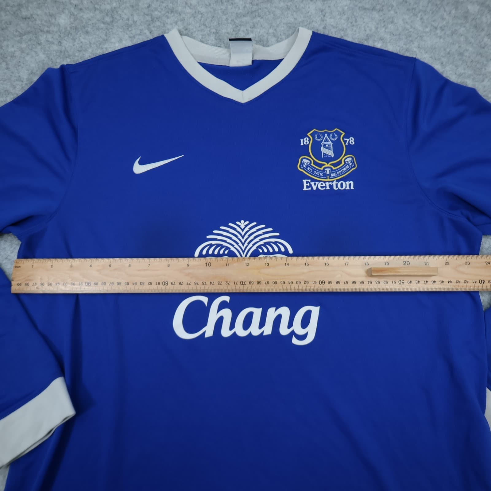 Everton Shirt 2XL Blue Home Kit 2012 2013 Nike Soccer Jersey Chang Longsleeve photo 11