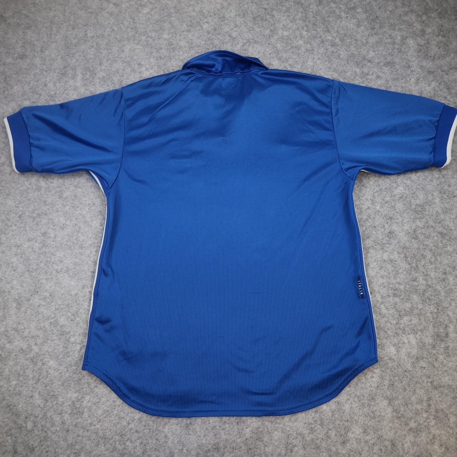 Vintage Italy Home Shirt Mens Medium Blue 1997 1998 Nike Dri Fit FIGC Jersey photo 2