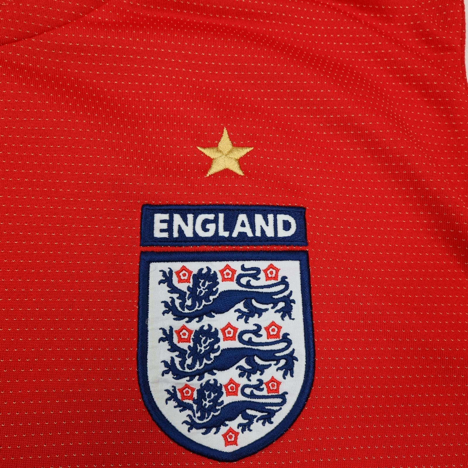Vintage England Football Shirt Extra Large Red Away Kit 2004 2006 Jersey 798 photo 5