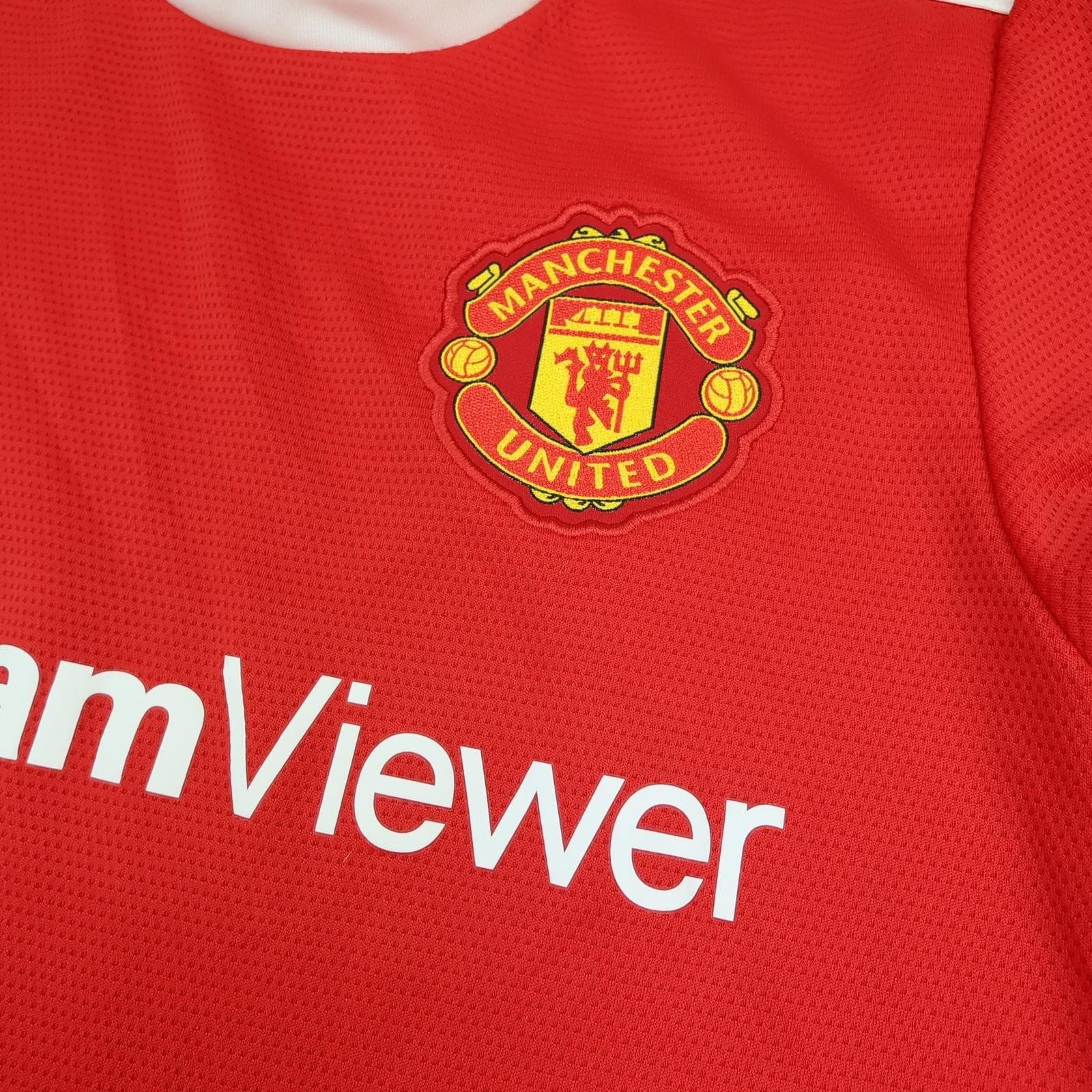 Manchester United Shirt Mens Small Red Home 2021 2022 Football Adidas Jersey photo 5