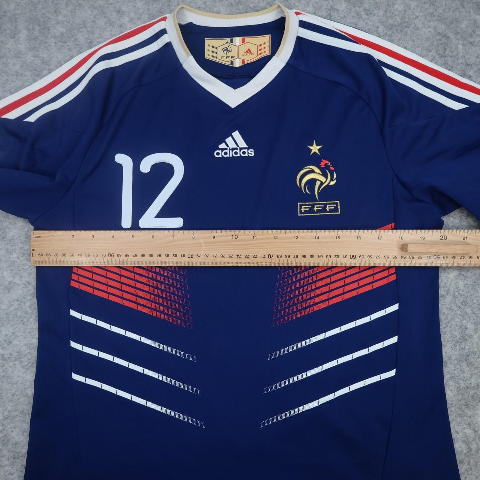 France Home Shirt Mens Large Blue 2010 Football Adidas Henry 12 Jersey photo 13