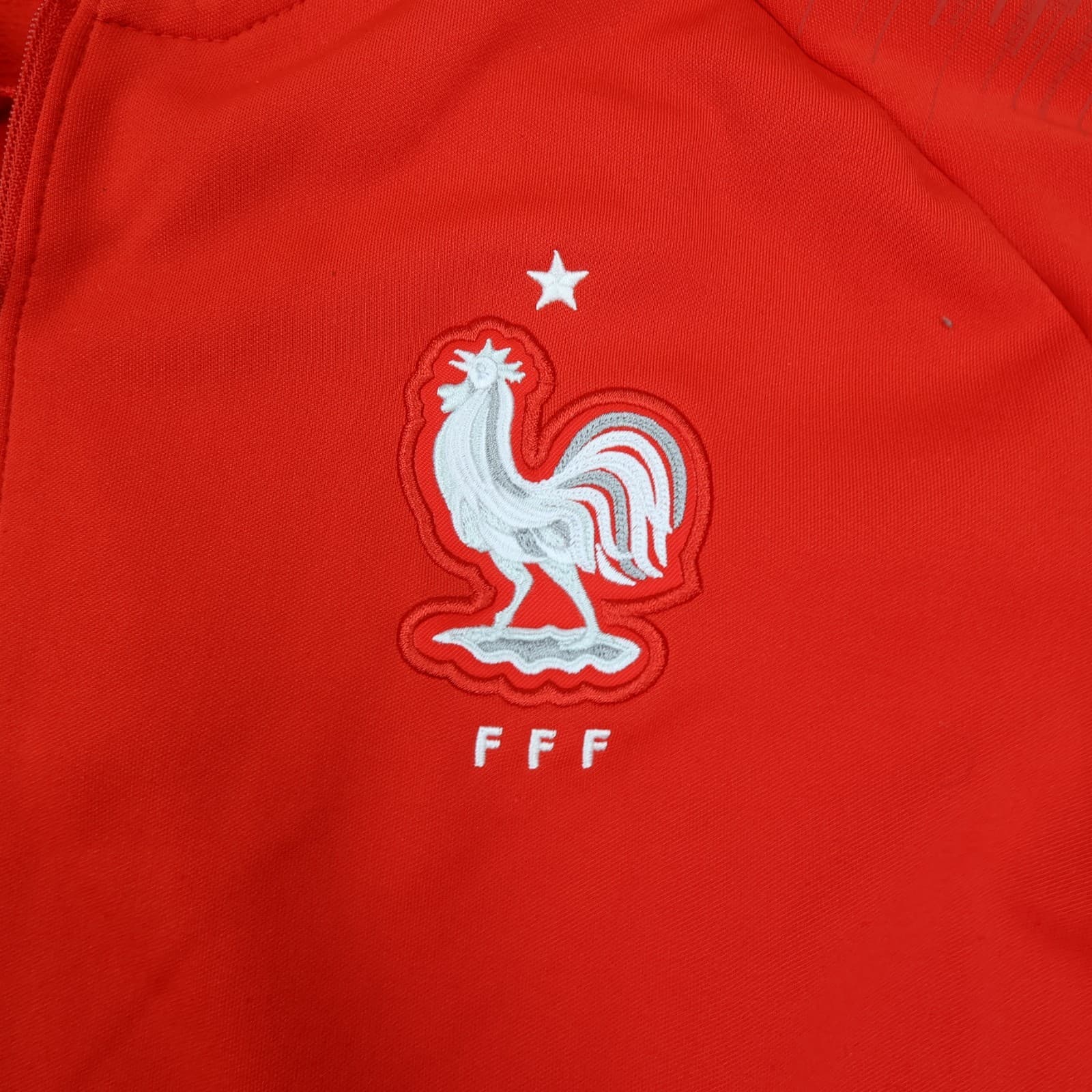 France Football Jacket Large Red Training Tracksuit Kit 2018 2019 Jersey Zipped photo 4