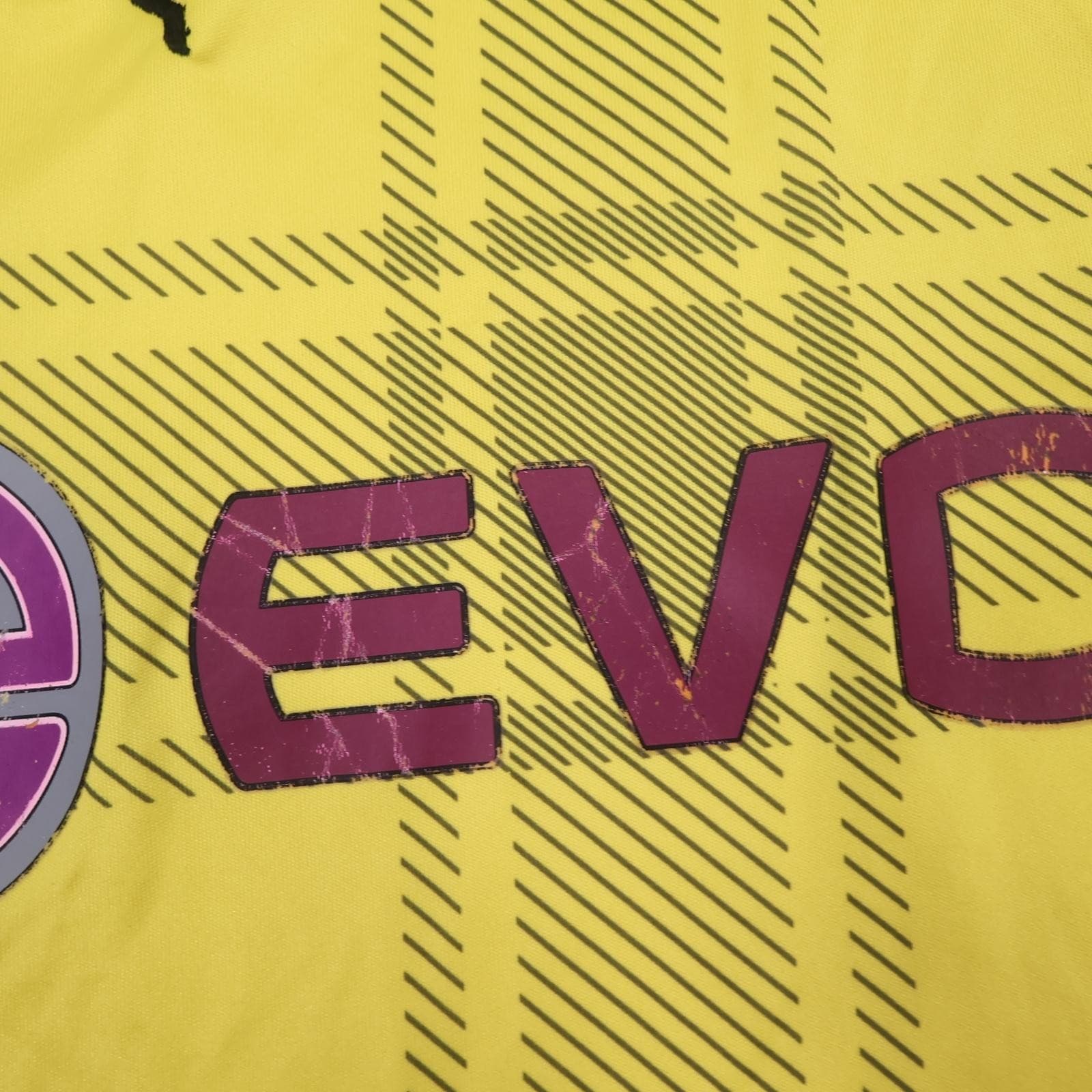 Borussia Dortmund Shirt Mens Large Yellow Home Bundesliga 2013 2014 Puma Evonik photo 10