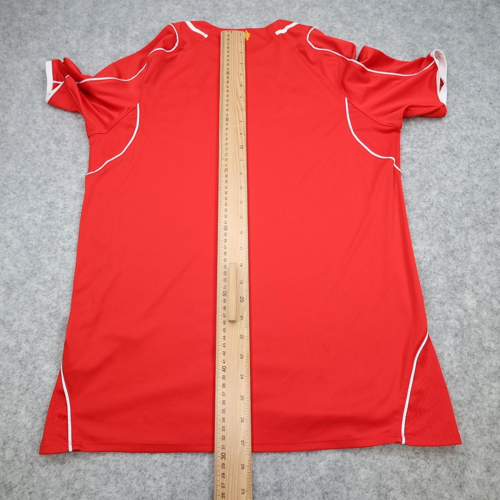 Liverpool Shirt Mens Medium Red Home 2014 2015 Football Warrior Soccer Jersey photo 12