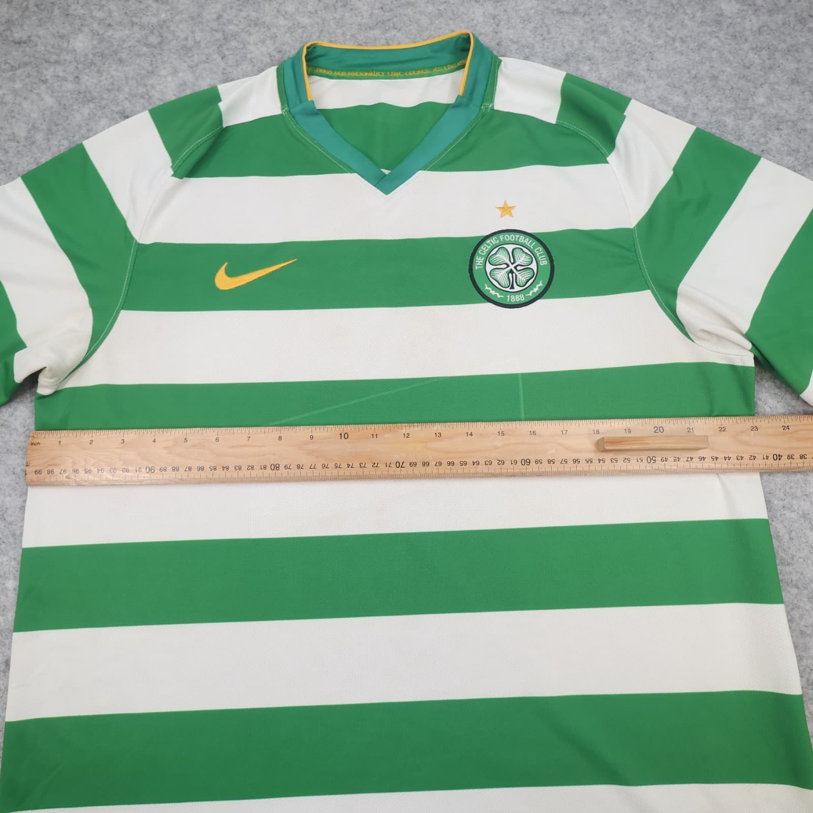 Celtic Football Shirt Extra Large Green Home Kit 2008 2010 Nike Jersey Hoops photo 11