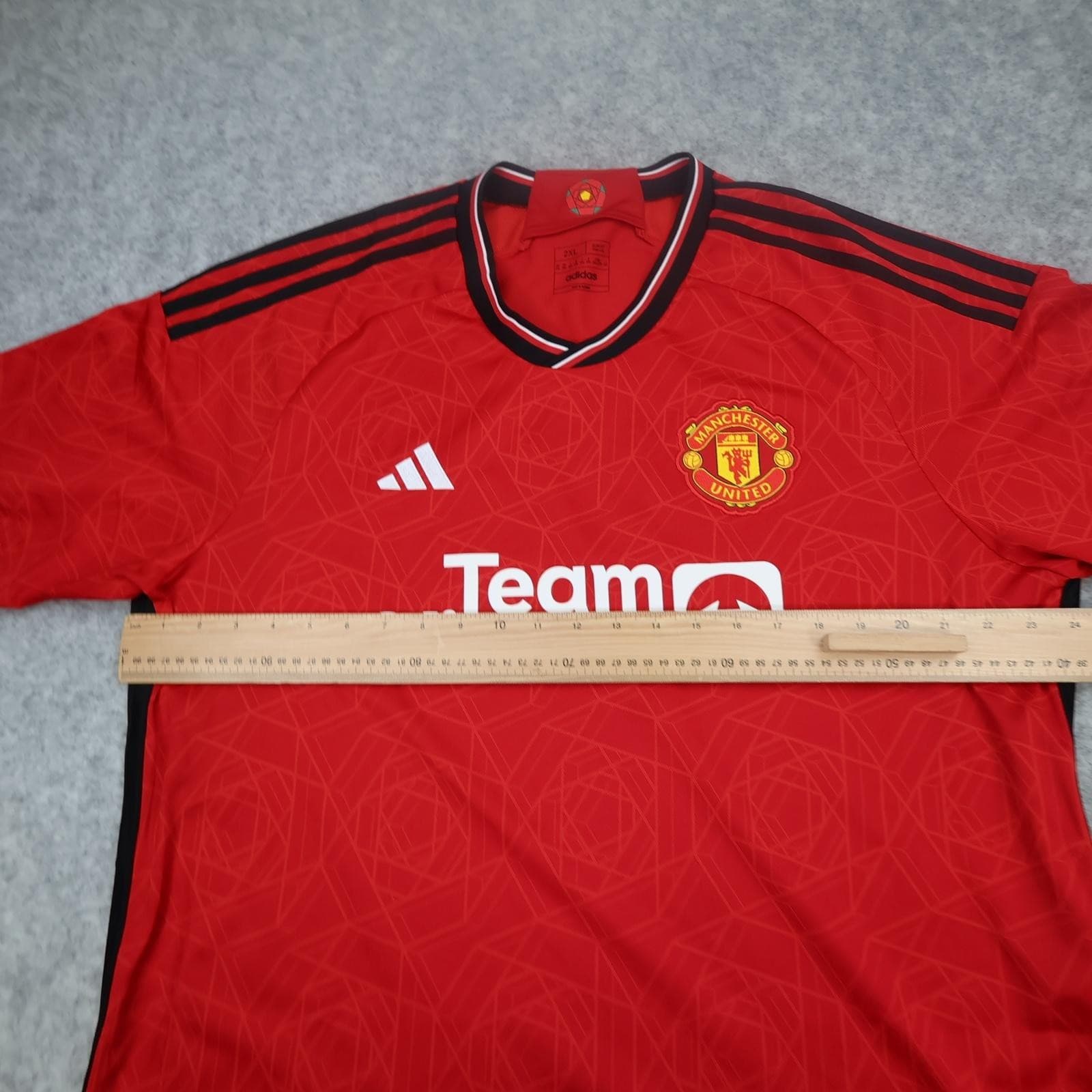 Manchester United Shirt Mens 2XL Red Home 2023 2024 Adidas Soccer Jersey photo 10