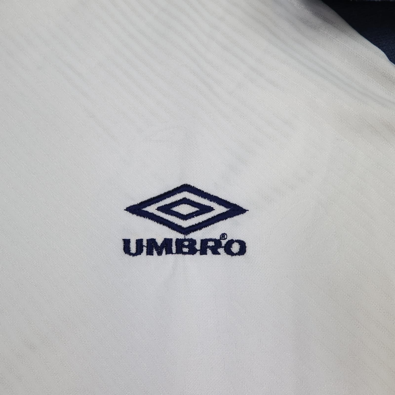 Vintage Tottenham Hotspur Shirt Mens Large White Home 1993 1995 Umbro Holsten photo 6